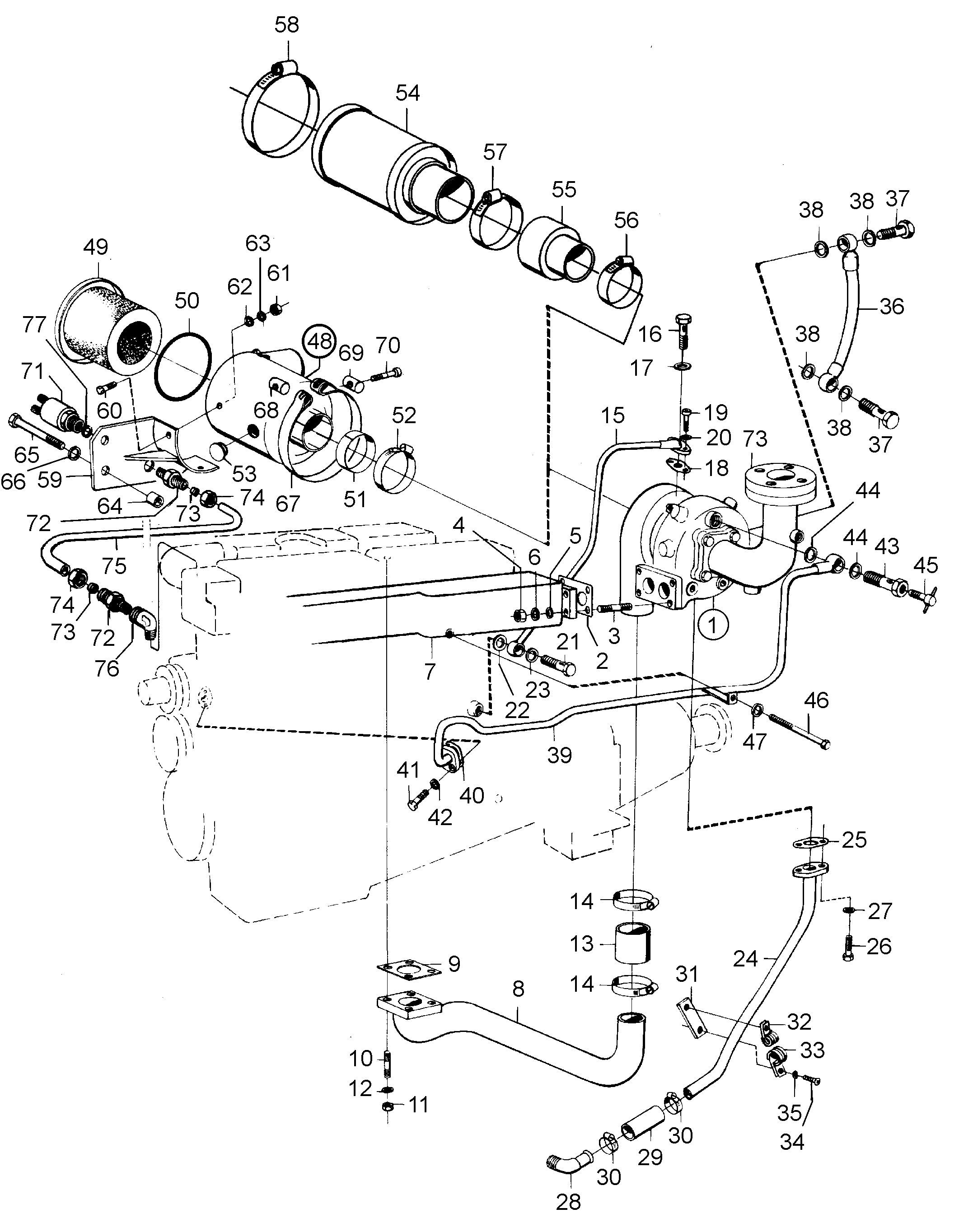 Turbocompresseur et filtre à air avec composants d’installation
