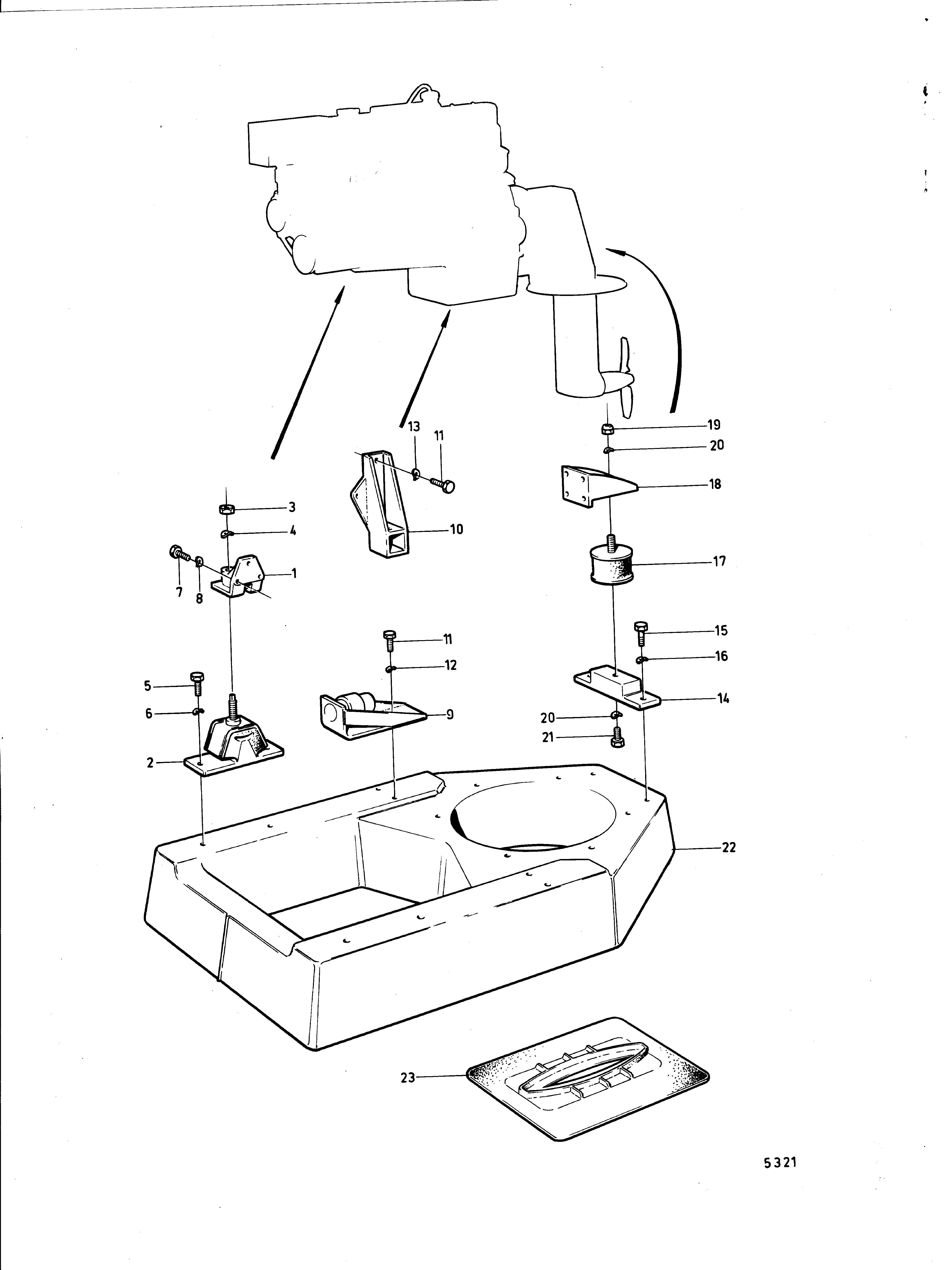Suspension du moteur