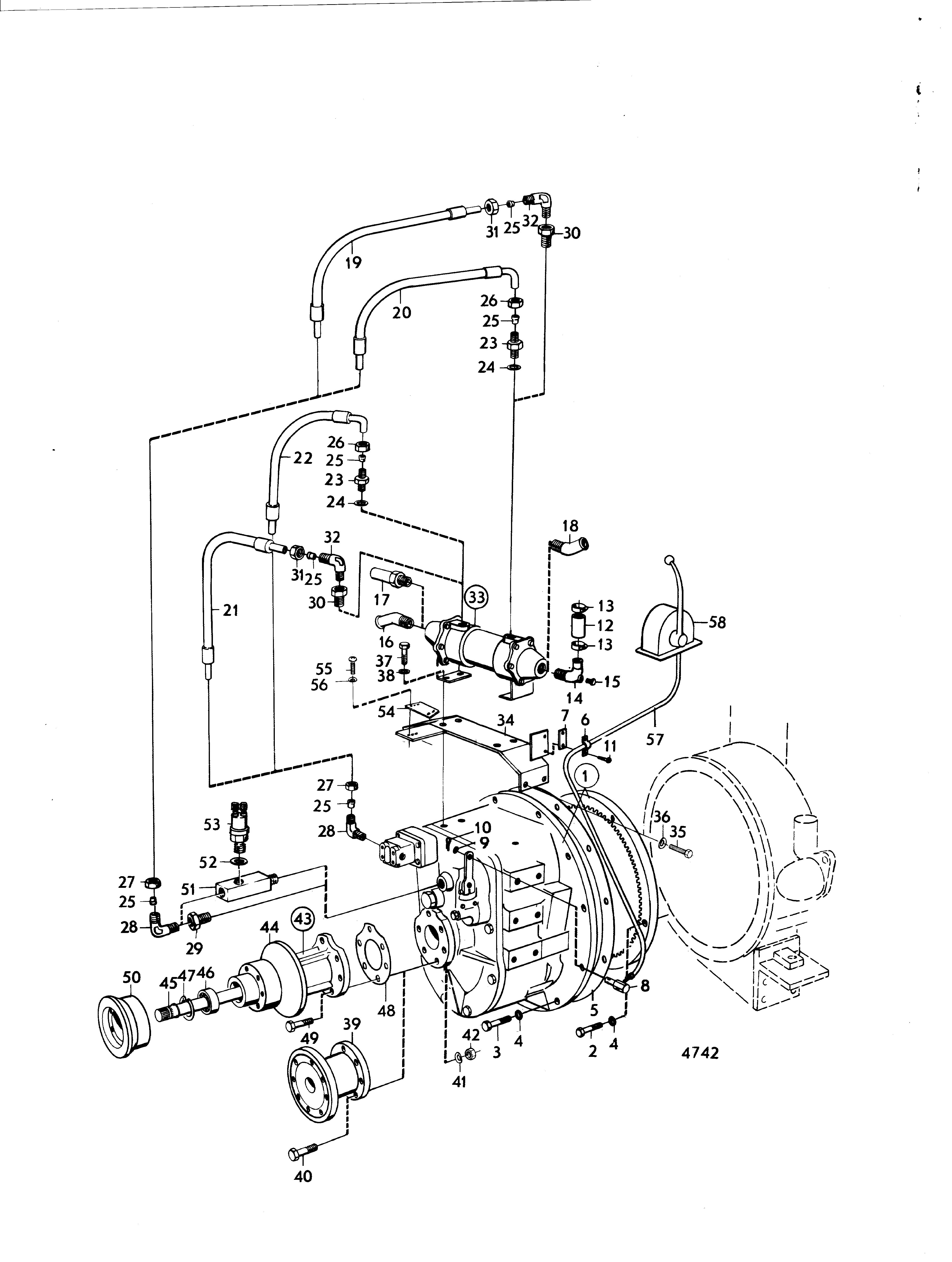 Marche arrière Twin Disc MG506 et composants d’installation