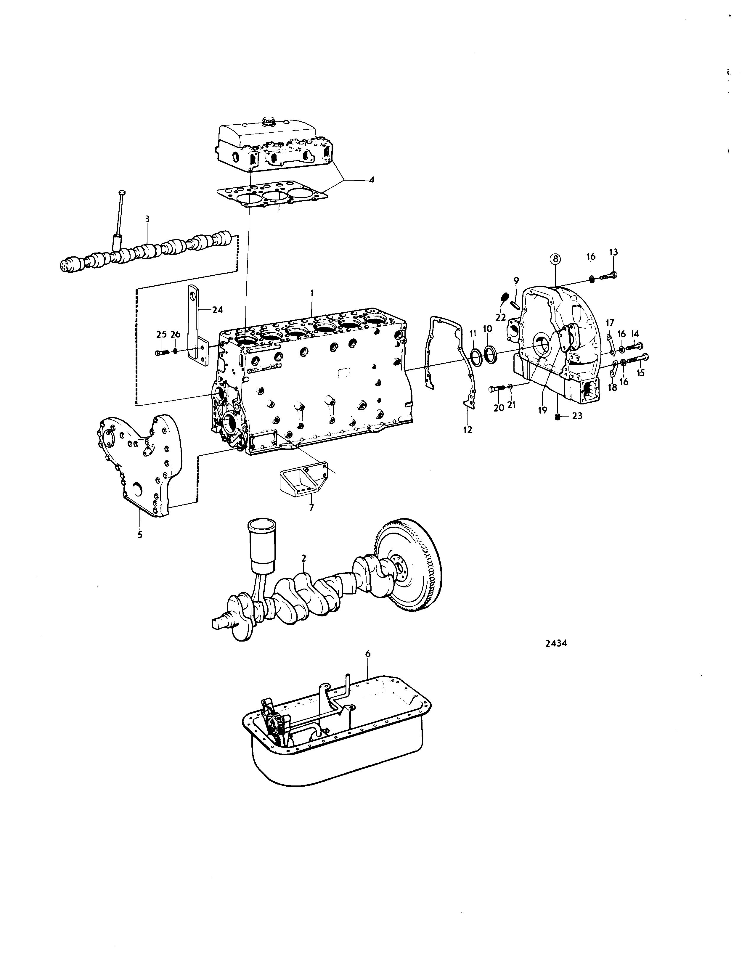Moteur et pièces de montage
