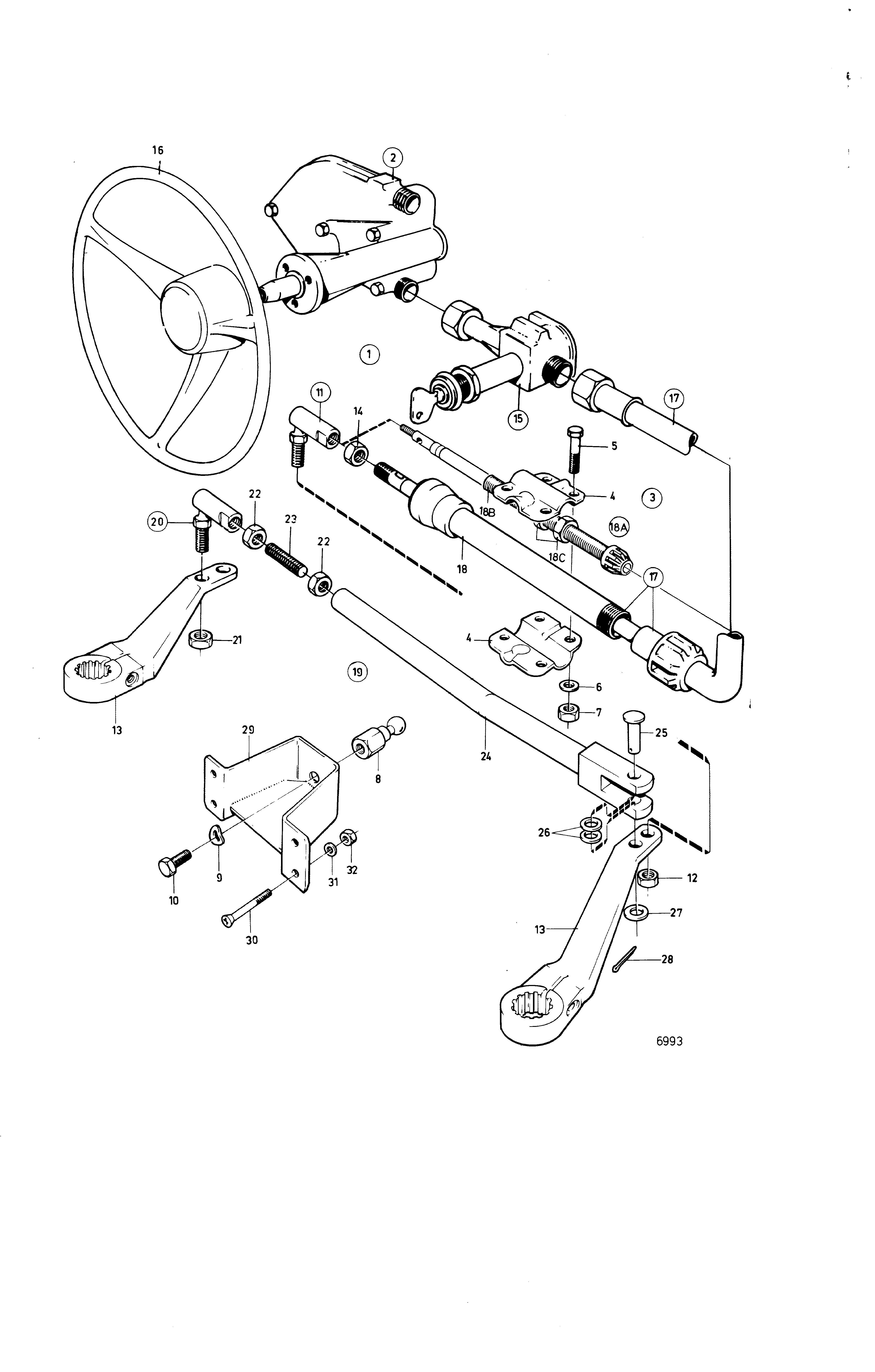 Mécanisme de direction Type de câble