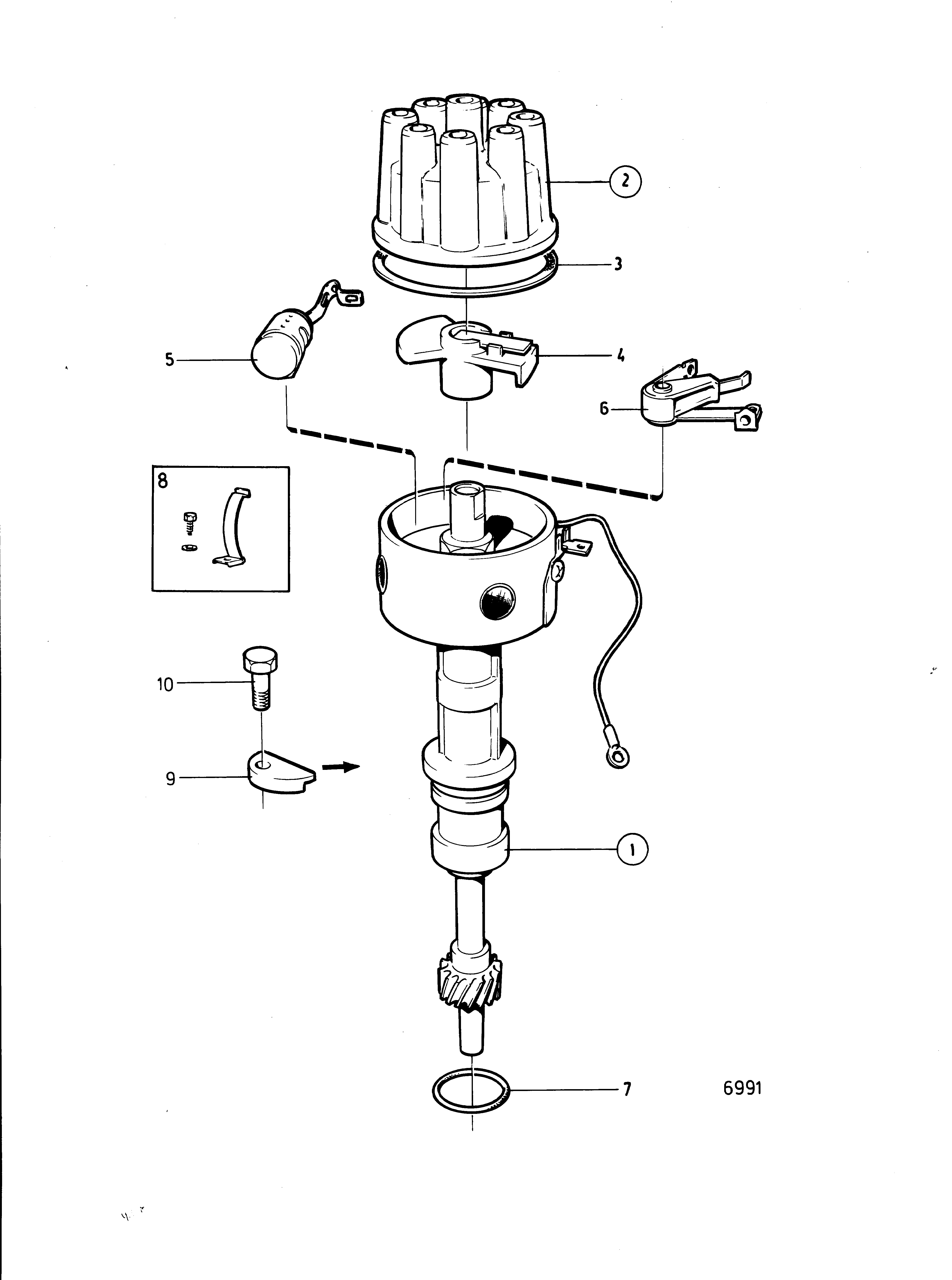 Dispensador con componentes de instalación.