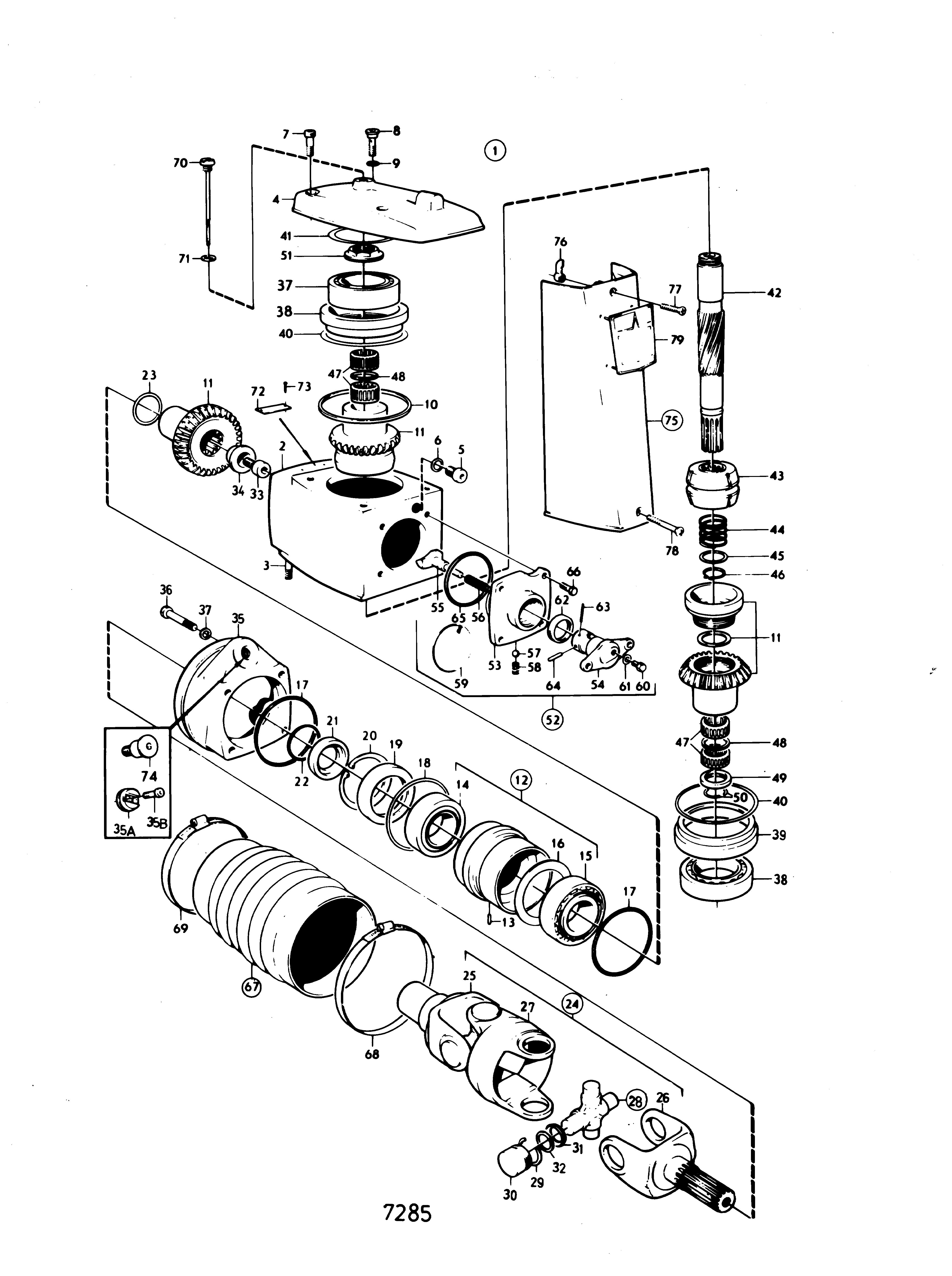 Engrenage supérieur