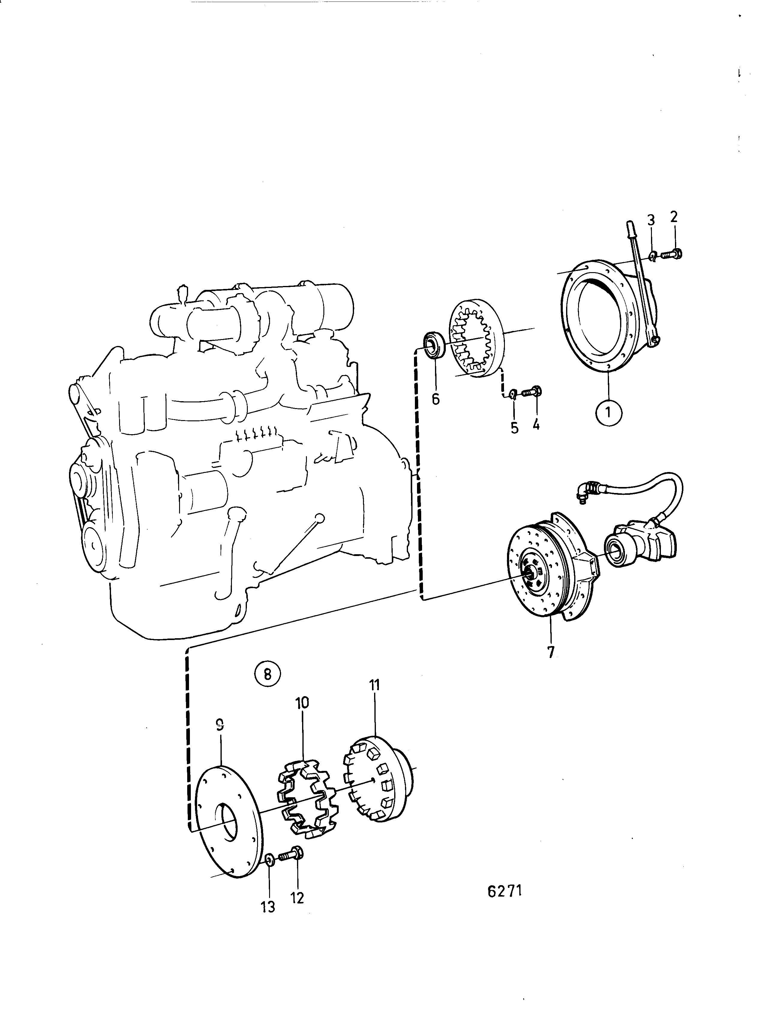 Embrayage et pièces de montage