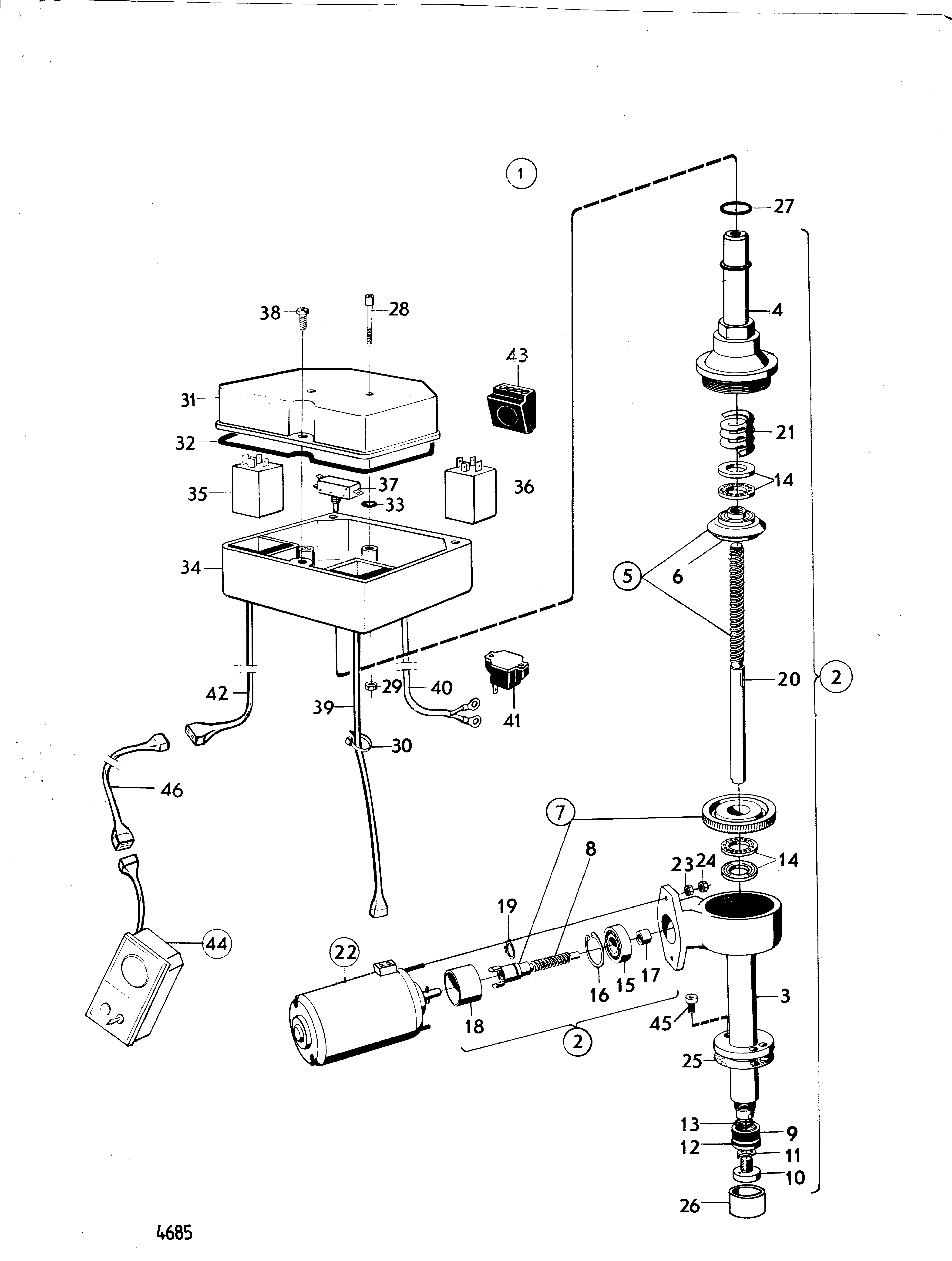 Dispositif de levage mécanique Unité de transmission AQ 280 Ancien modèle
