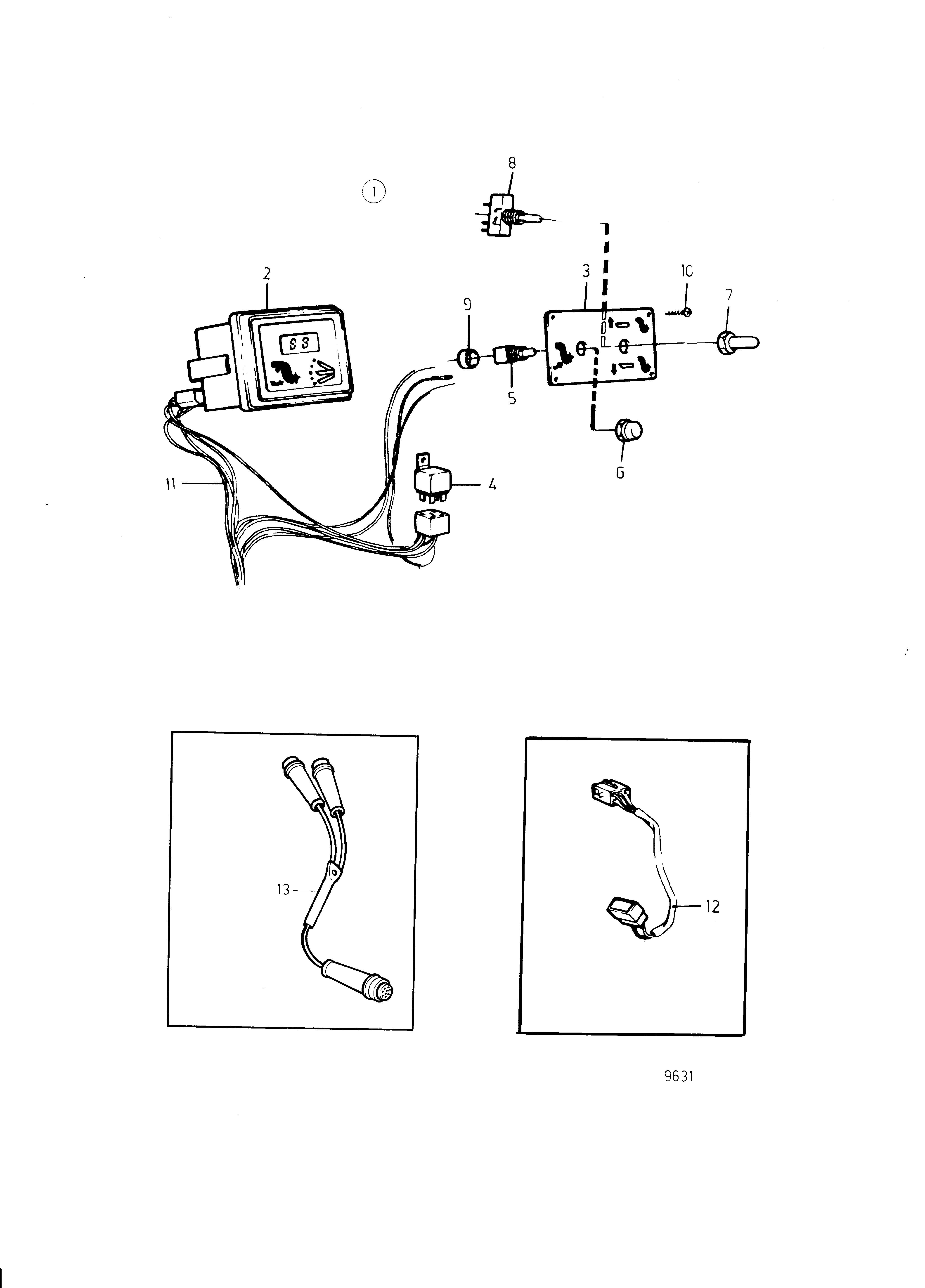 Pannello di controllo dell'assetto elettrico del Flybridge