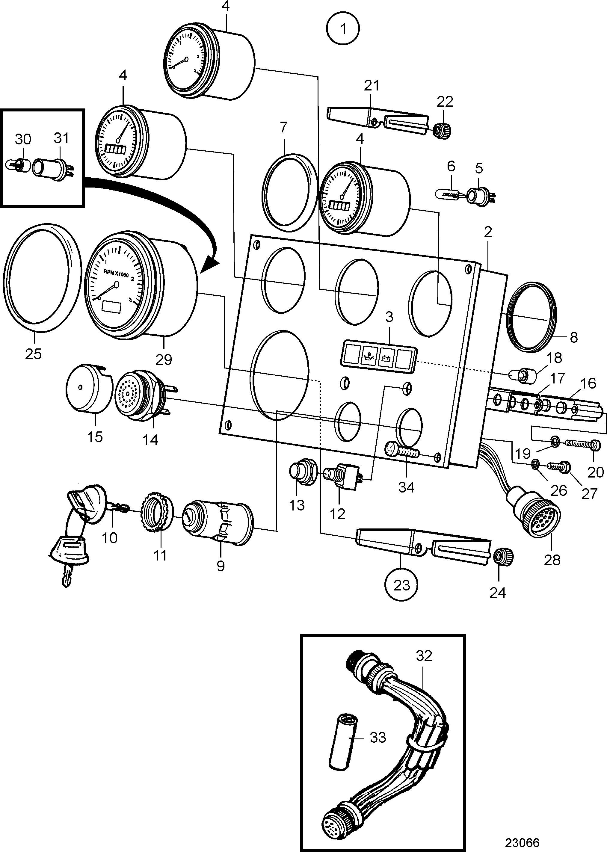 Cruscotto 24 V