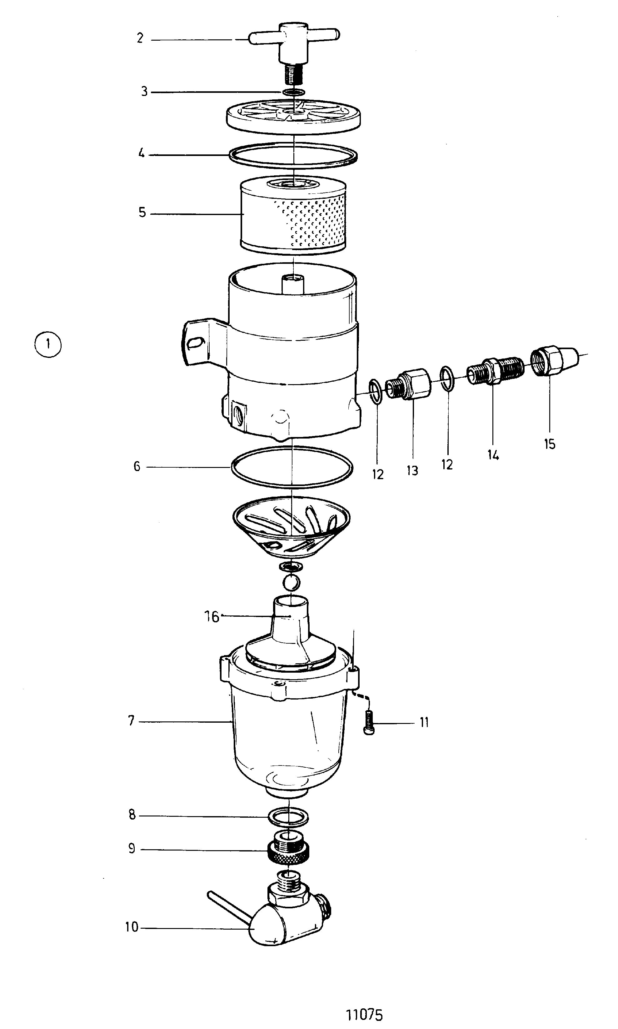 Filtro del carburante e separatore d'acqua