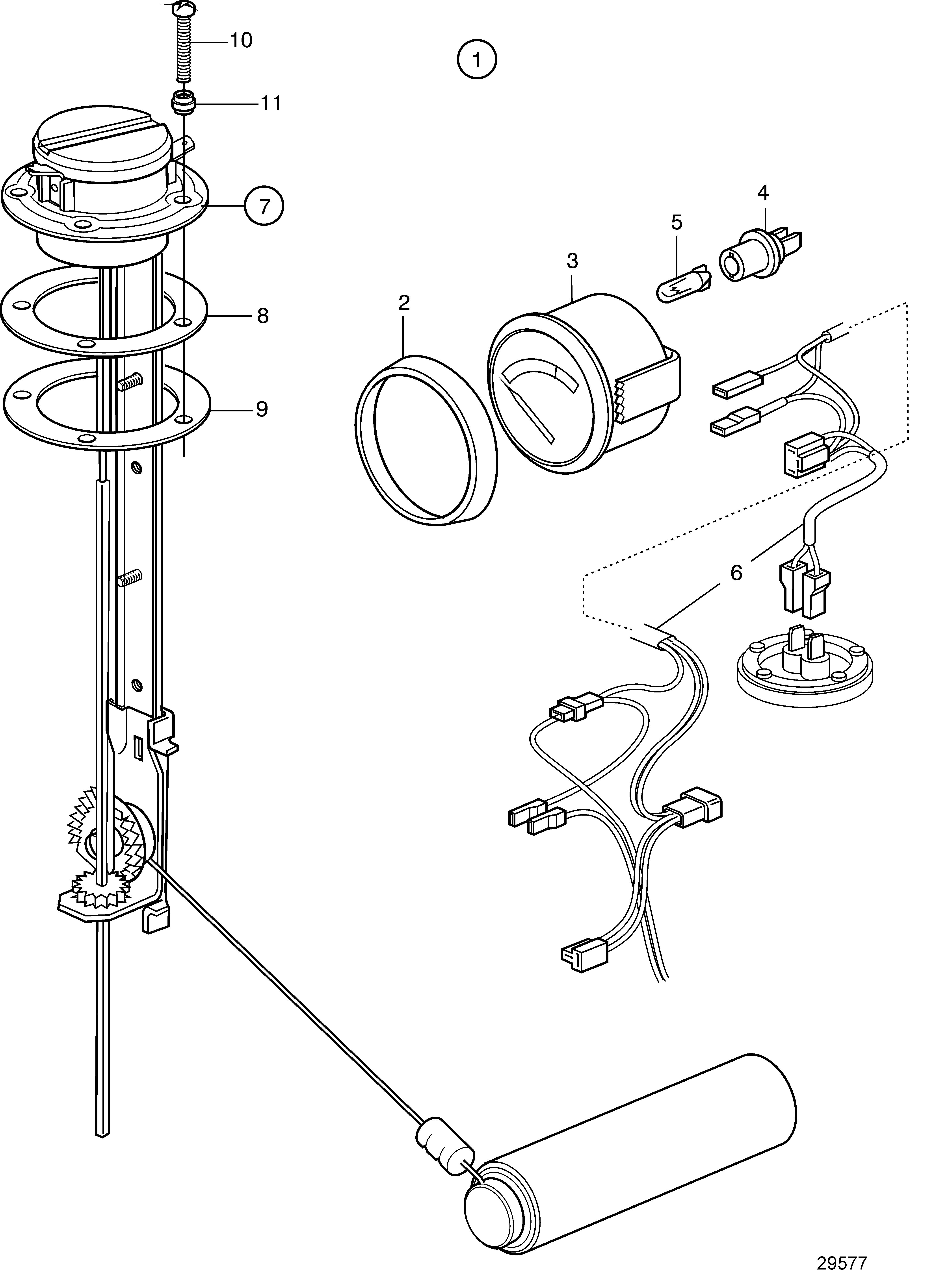 Kit compteur de réservoir à carburant