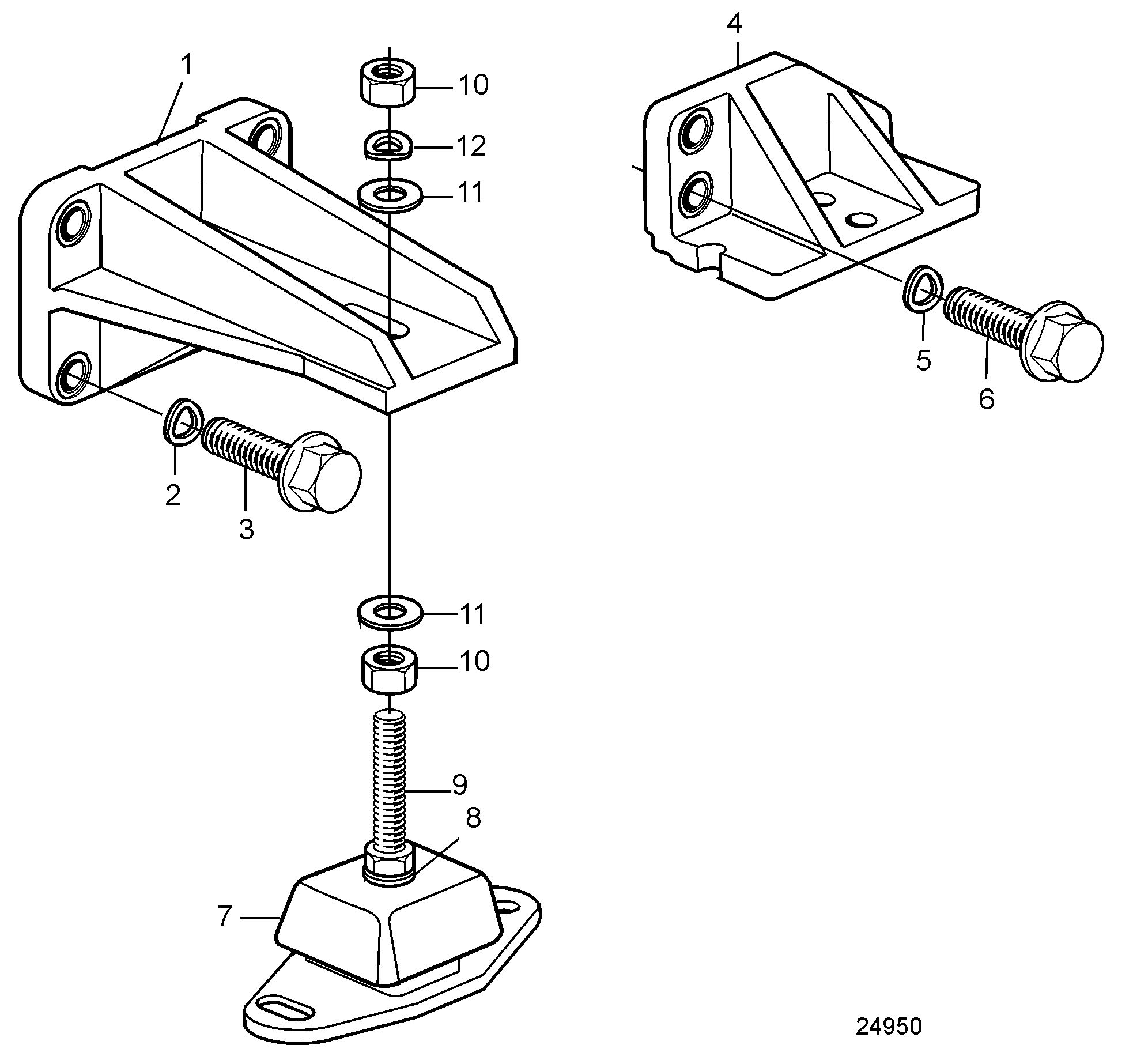 Fixation de moteur