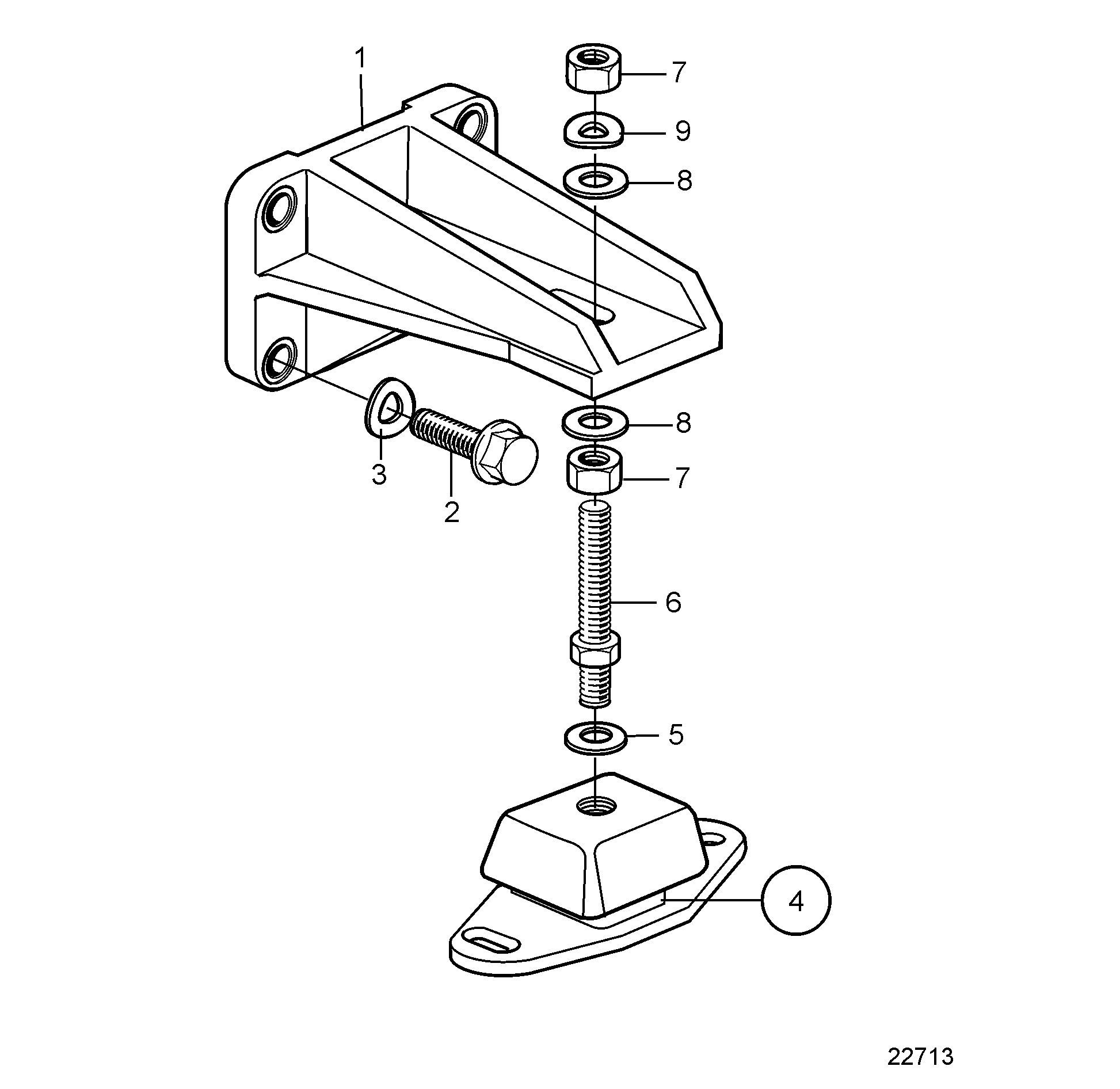 Suspension moteur pour DP-Drive