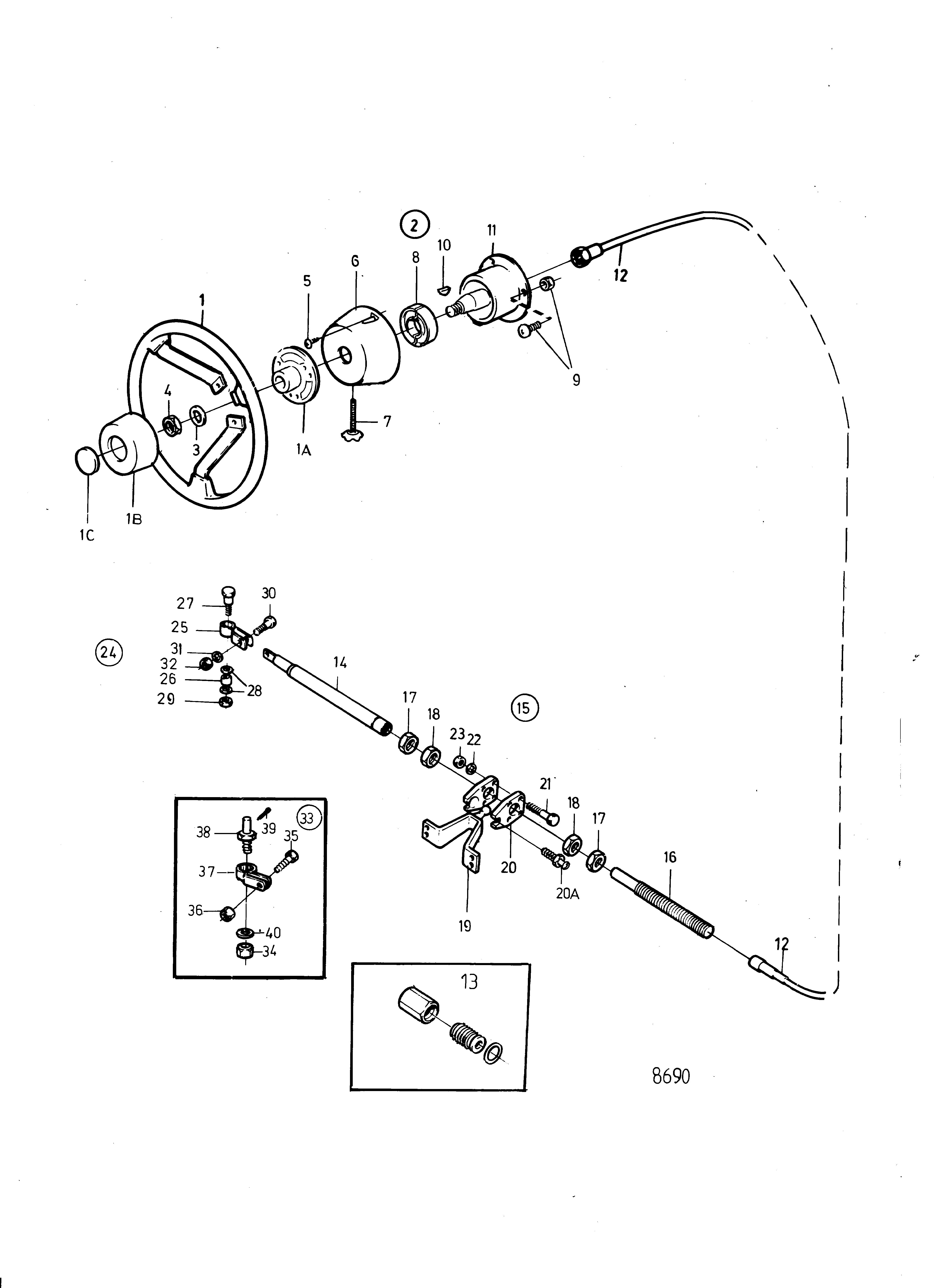 Mécanisme de direction Roto Pilot STS 330