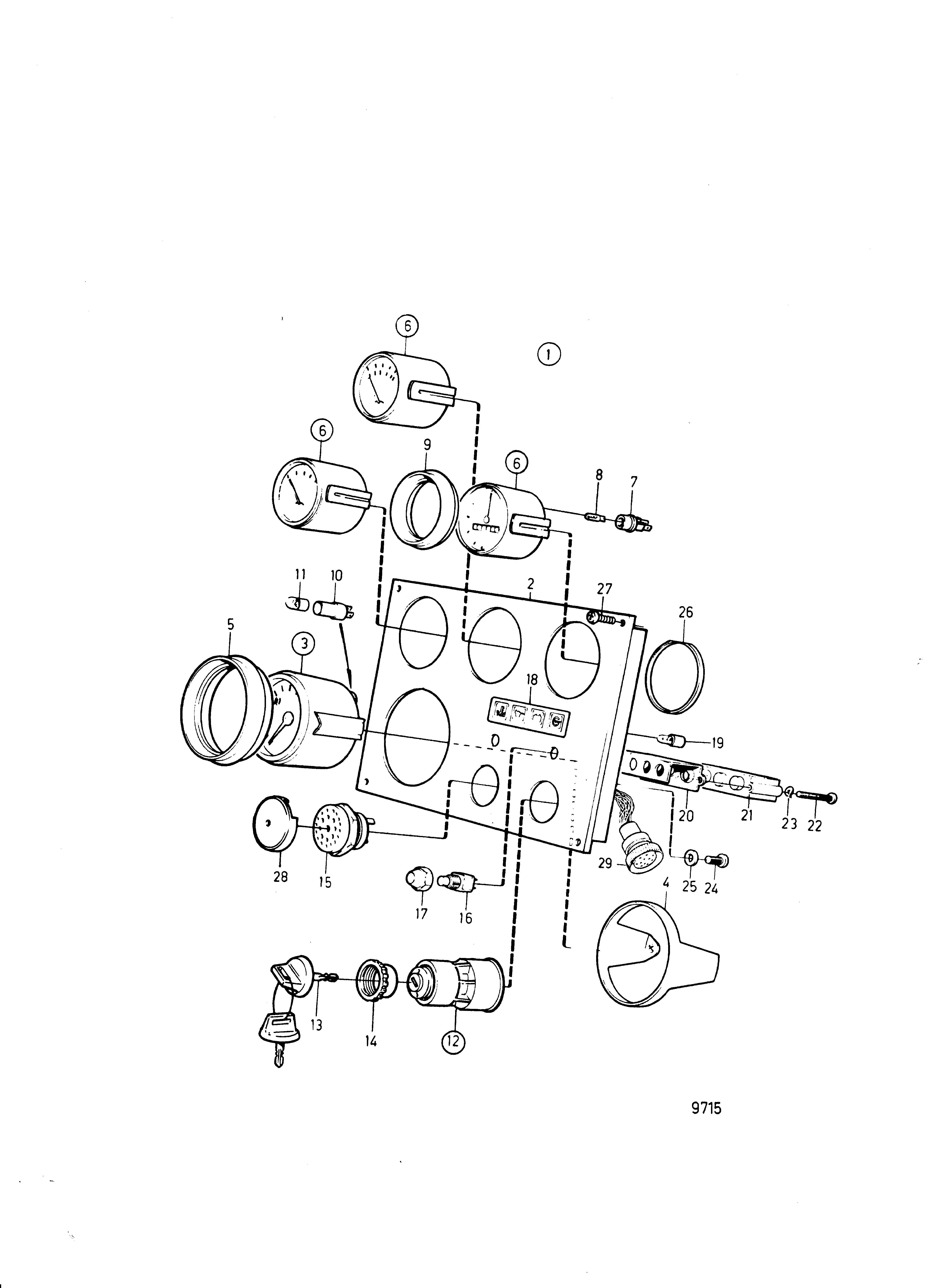 Cruscotto, 12 V, Deluxe