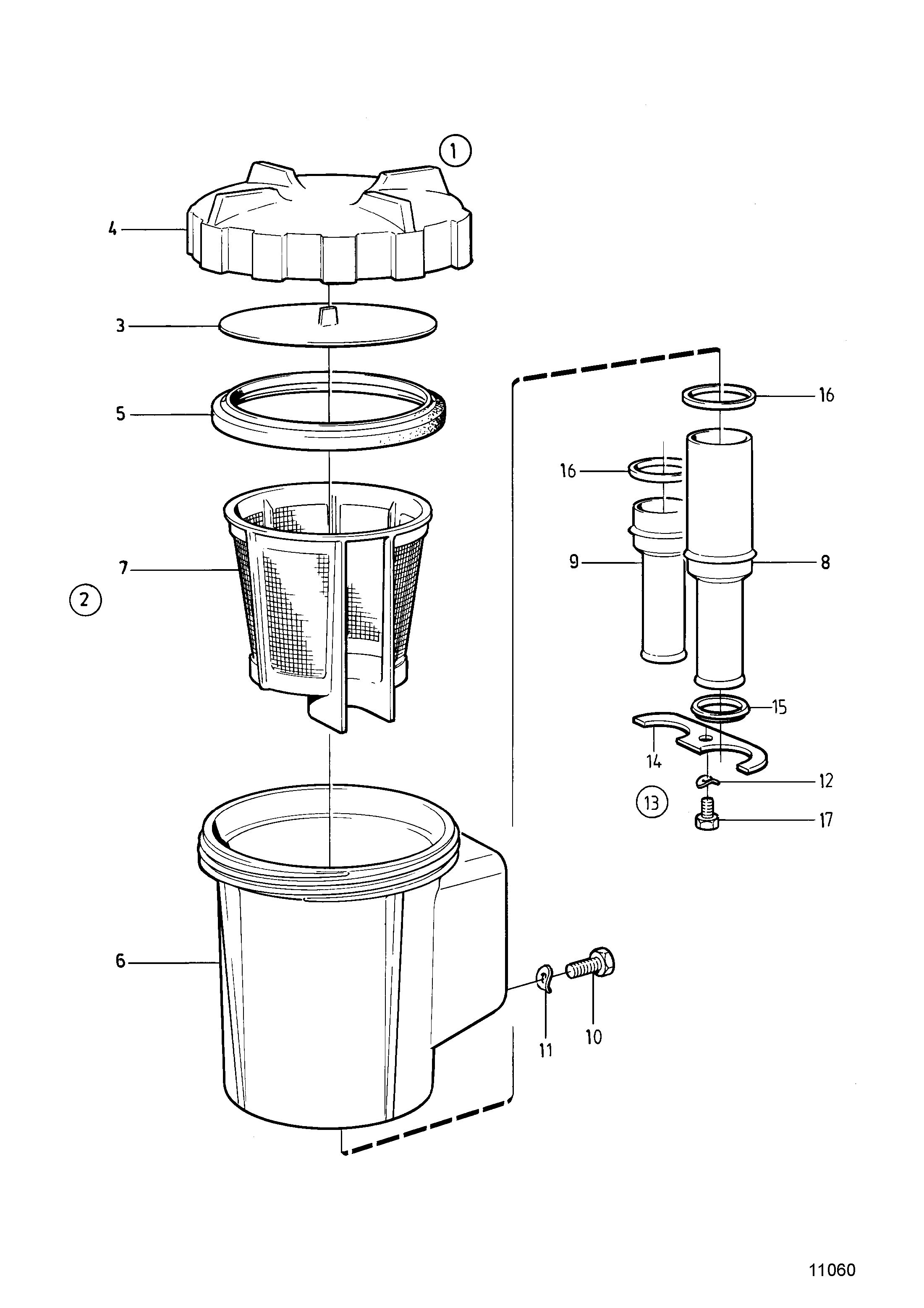 Filtre à eau de mer