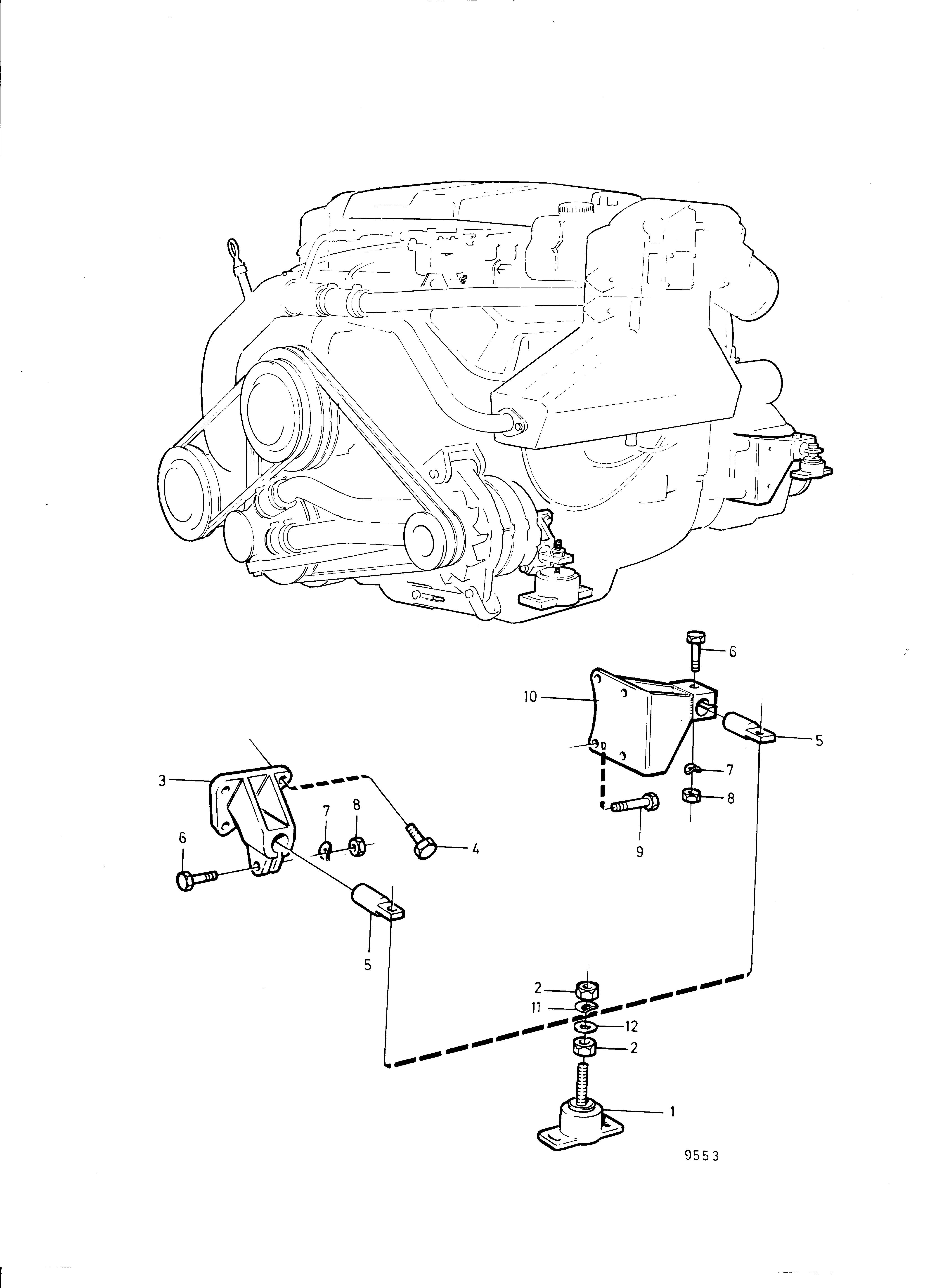 Suspension du moteur