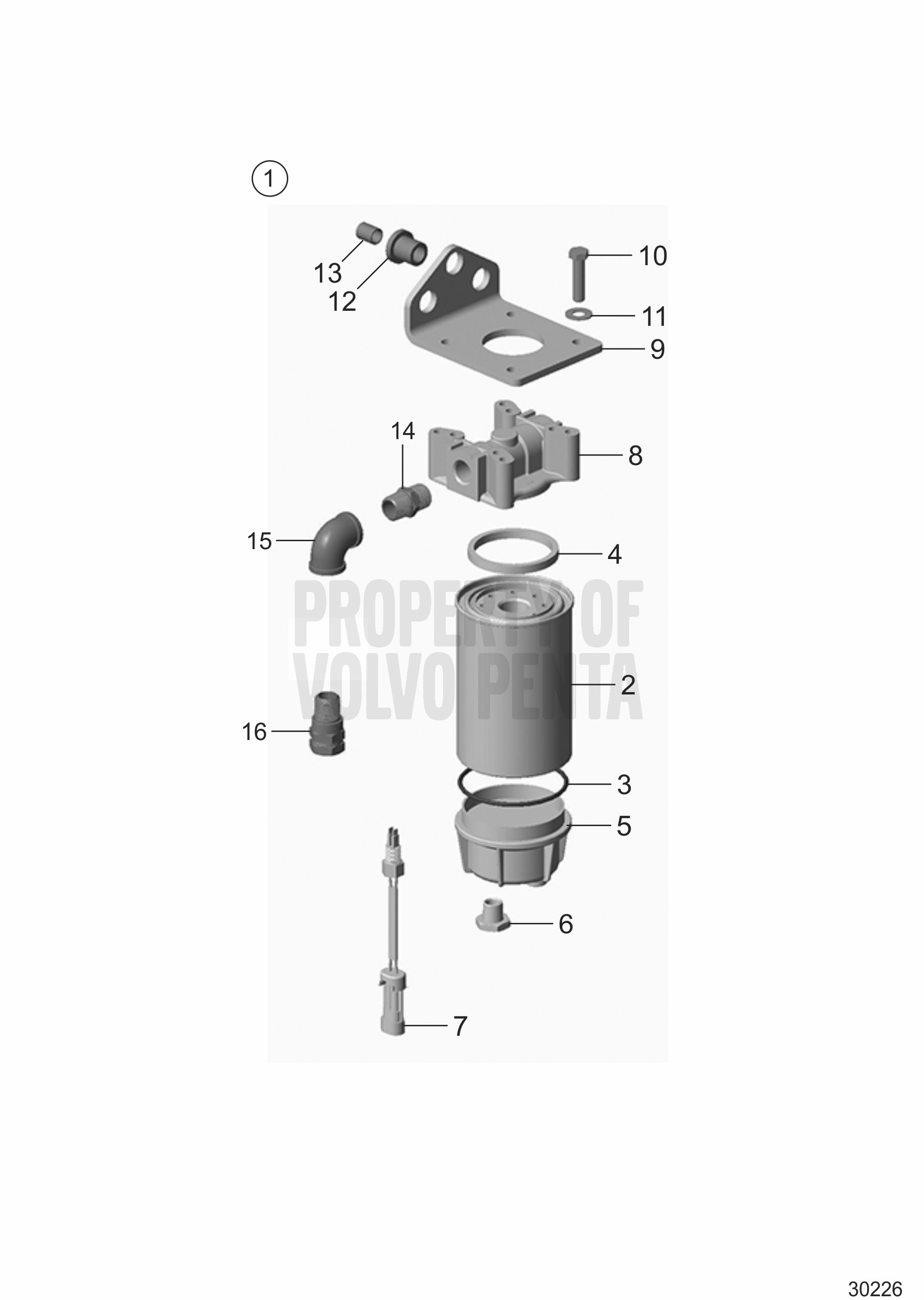 Filtro del carburante, montato sul serbatoio