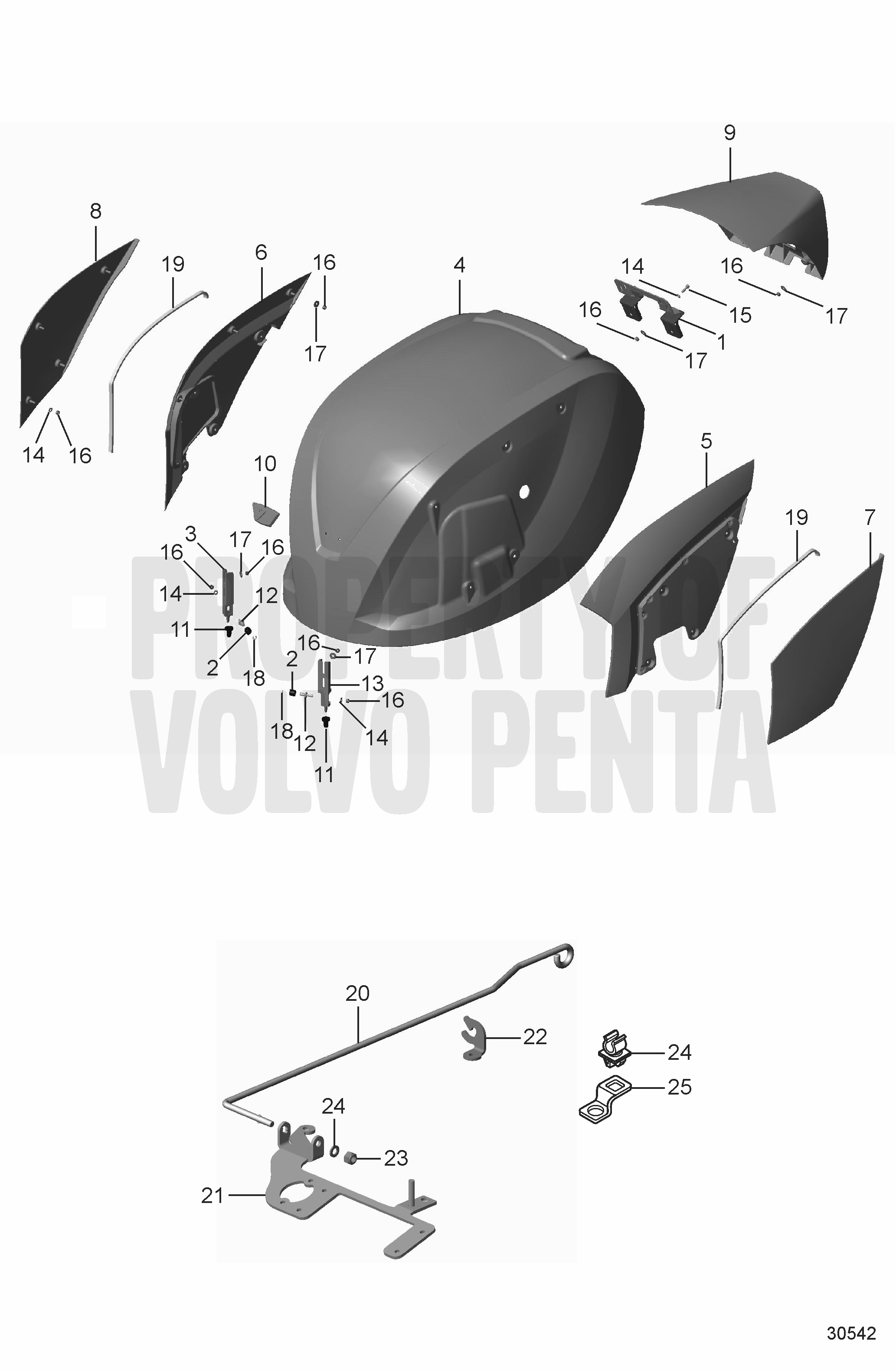 Carenatura superiore