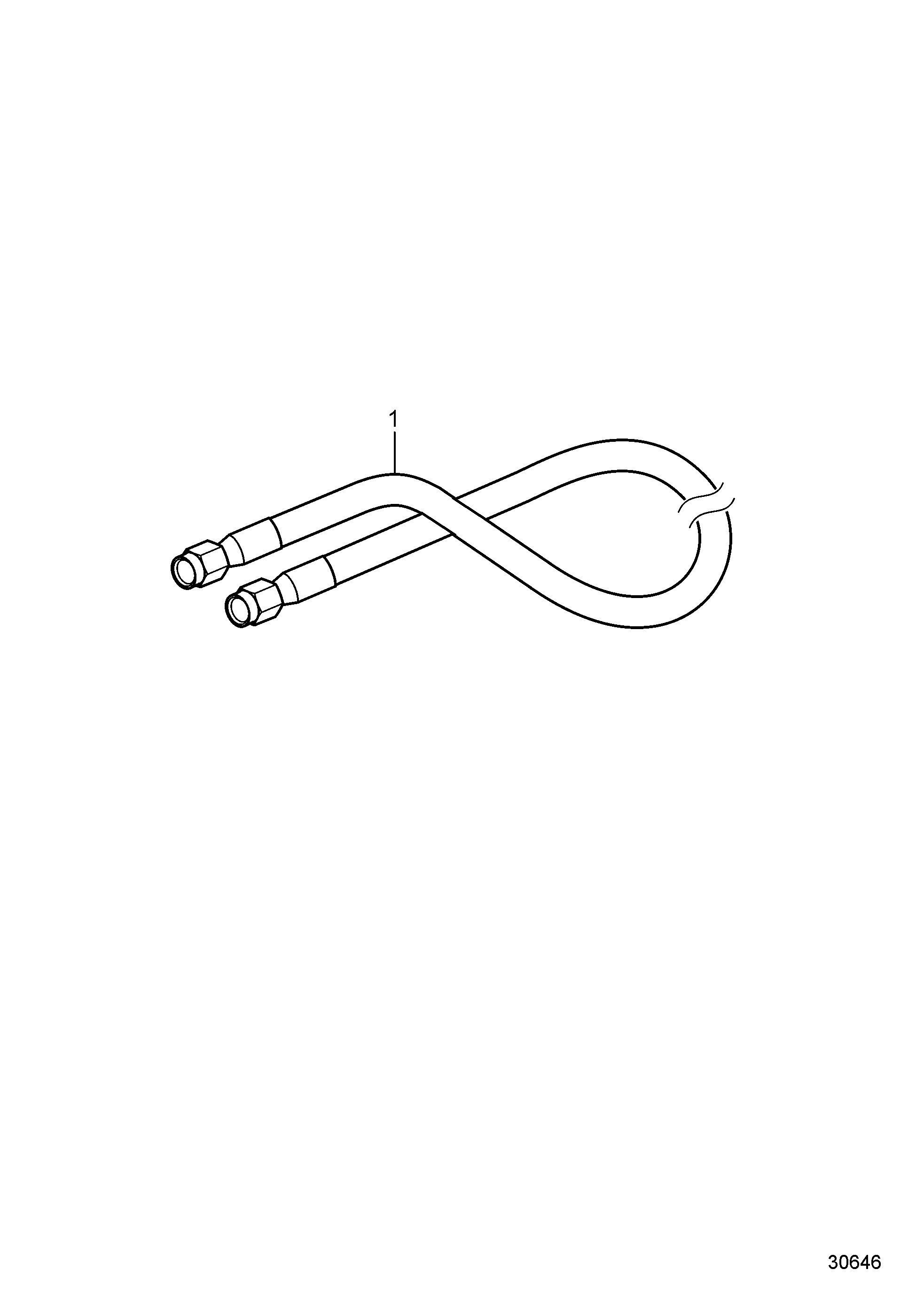 Conjunto de manguera de dirección, extremos de acero inoxidable, n.º 6