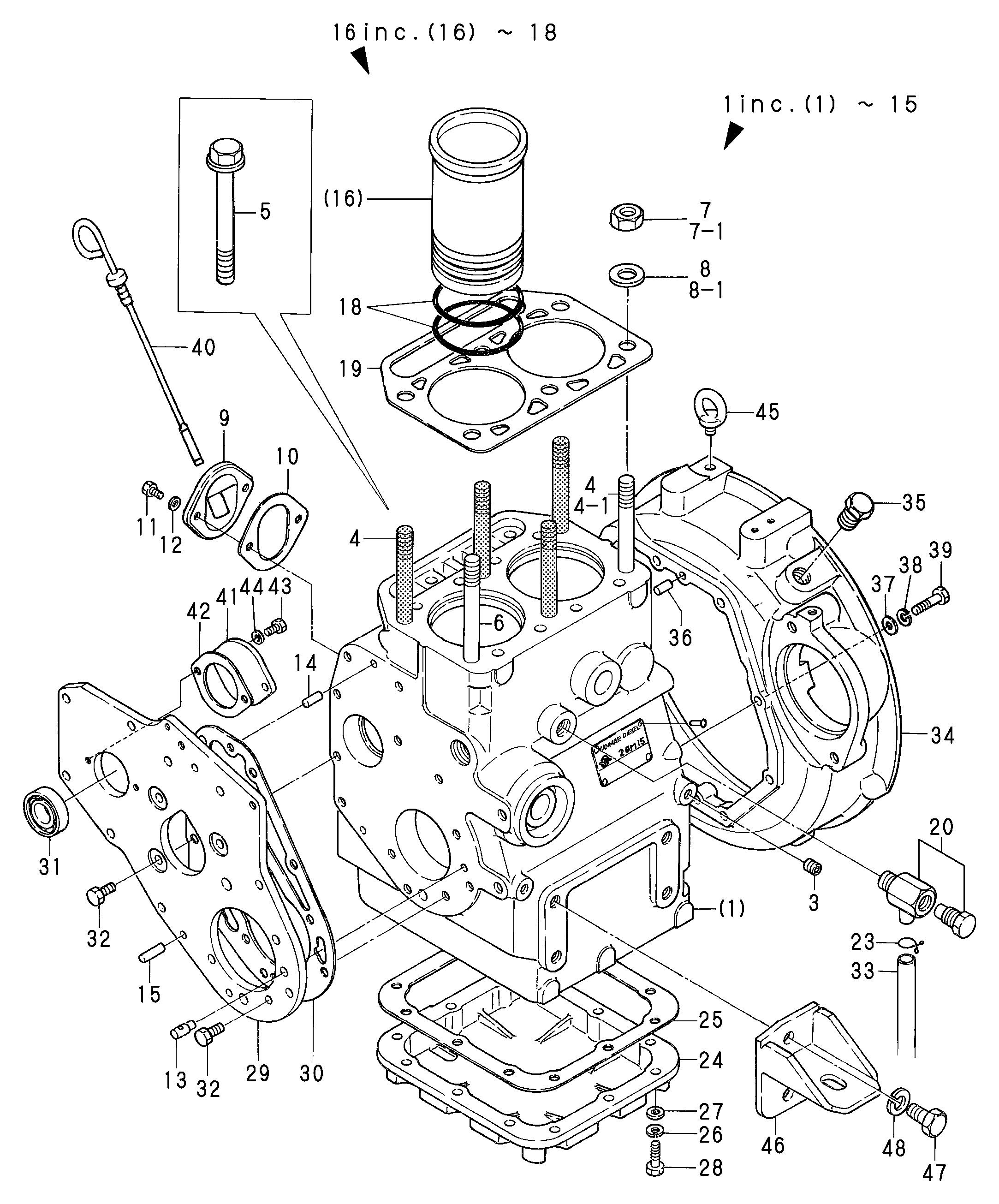 FIG 1. CYLINDER BLOCK