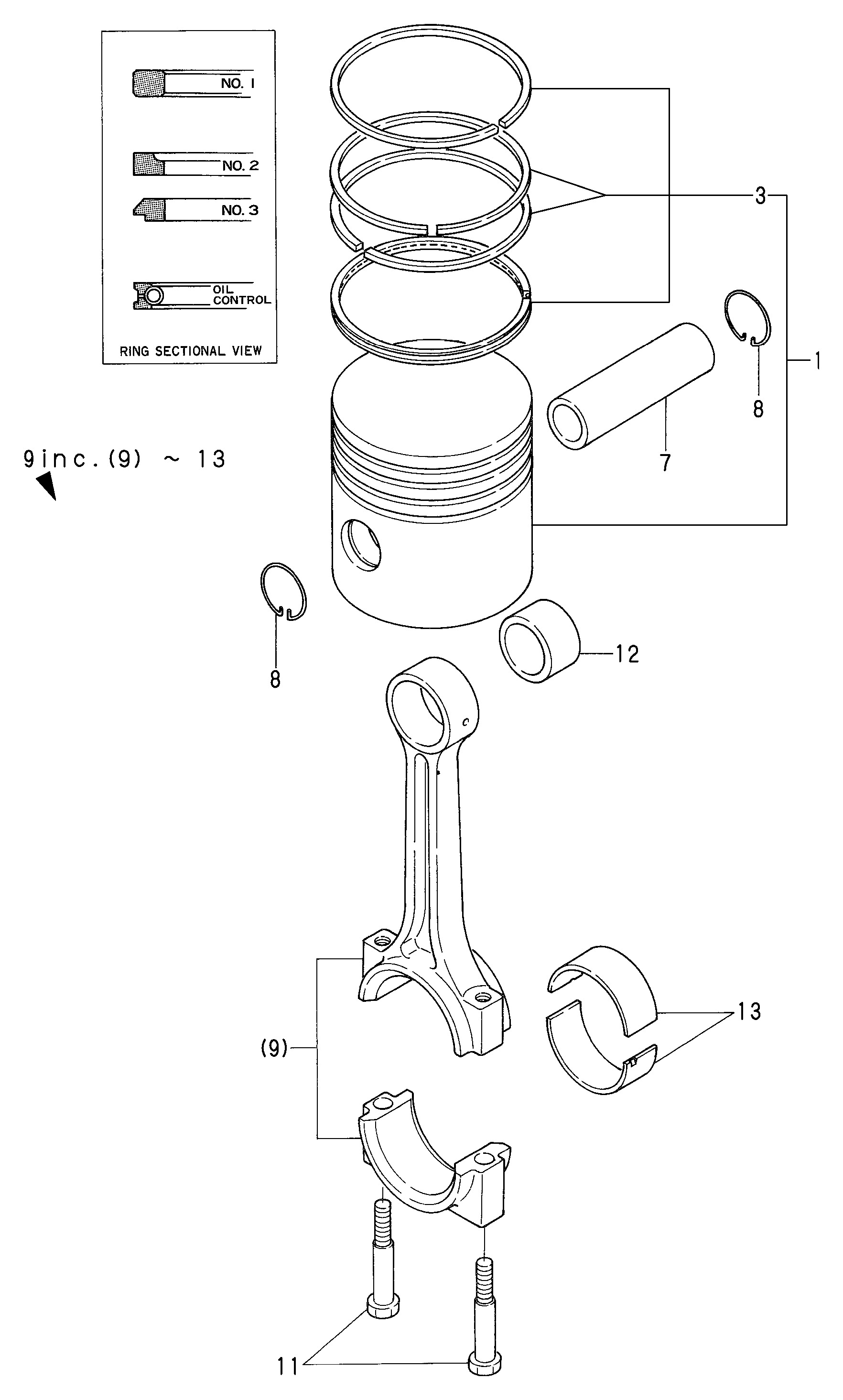 FIG 7. PISTON &amp; CONNECTING ROD
