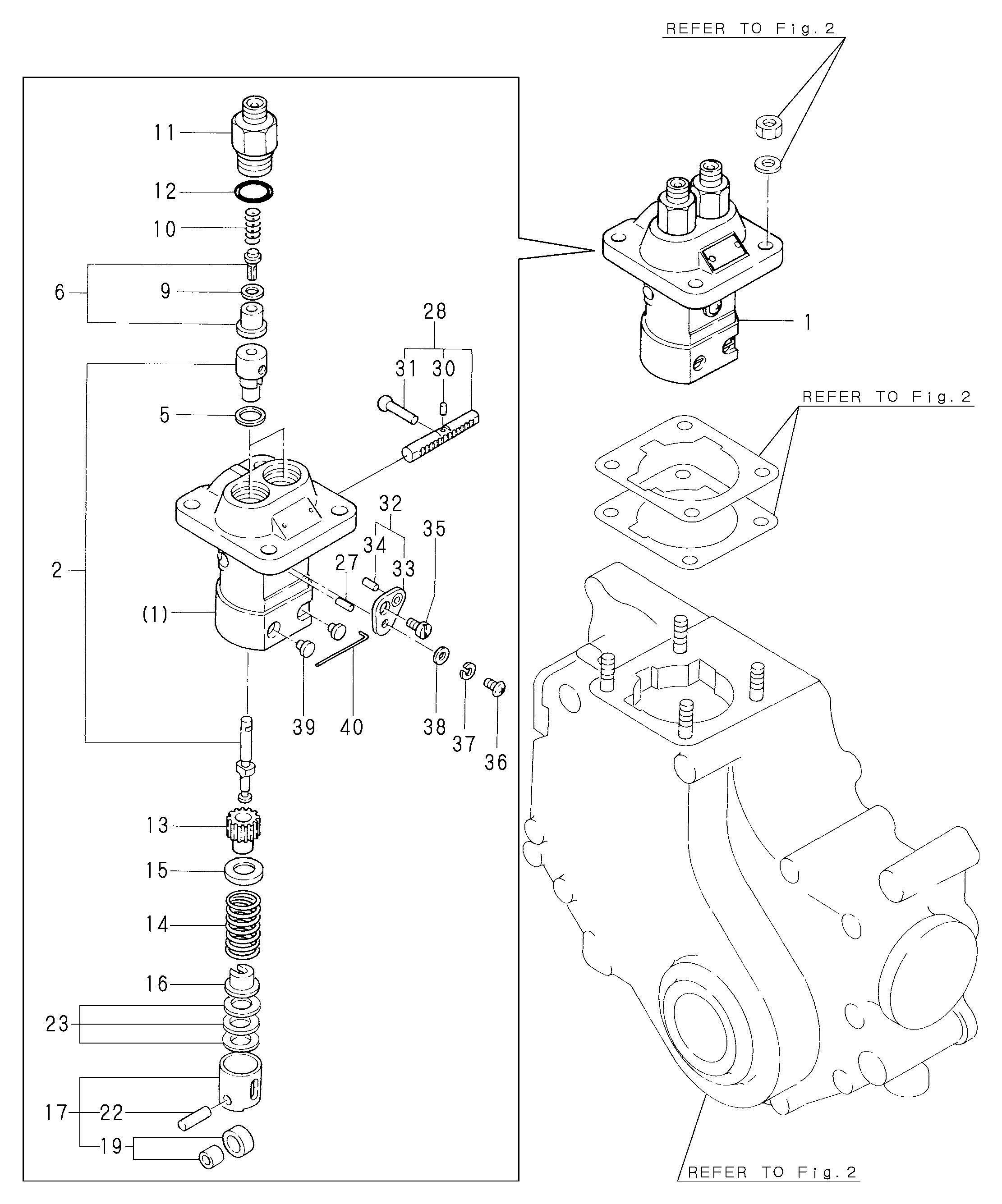 FIG 26. POMME D'INJECTION DE FUEL
