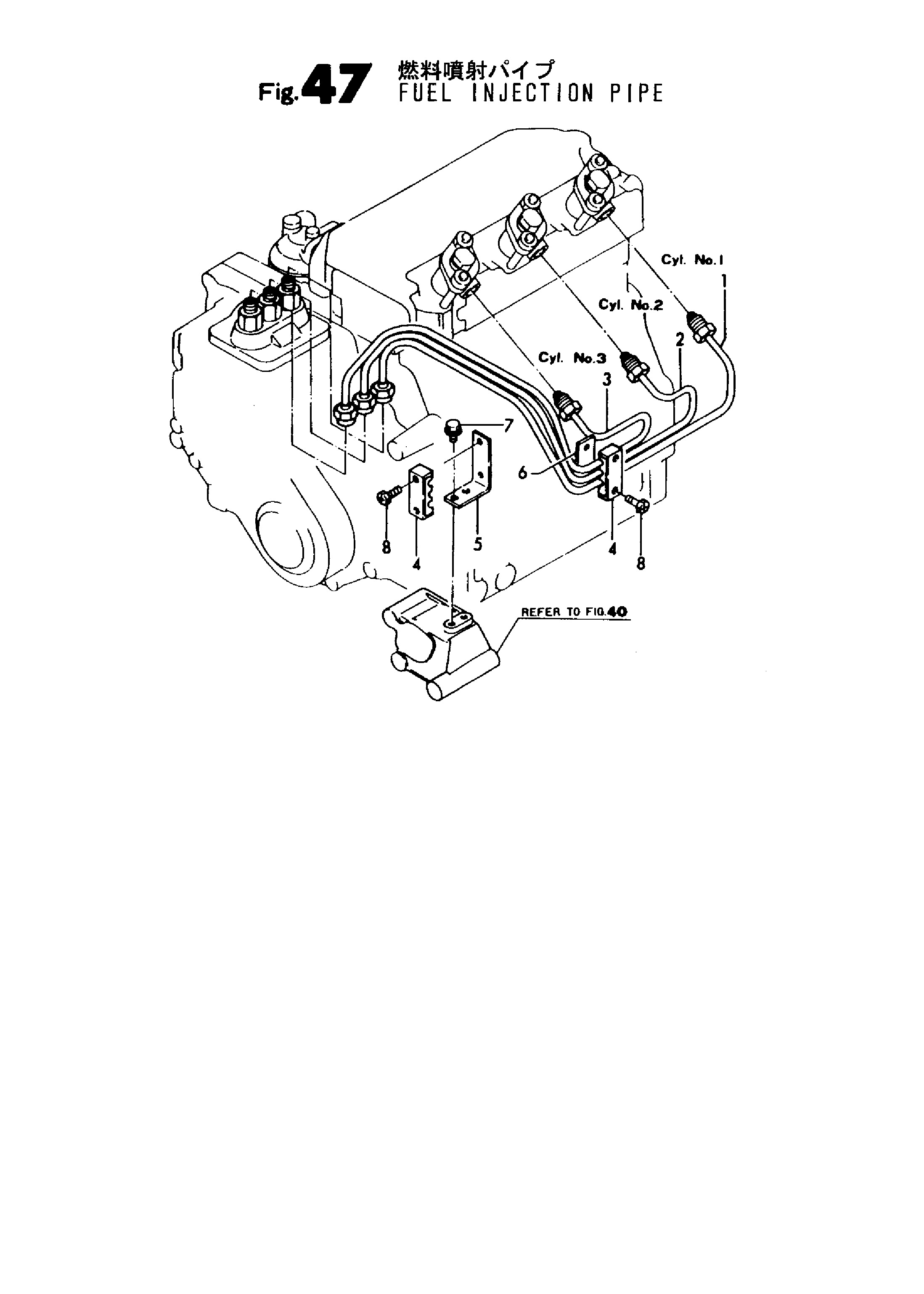 FIG 47. LIGNE D'INJECTION