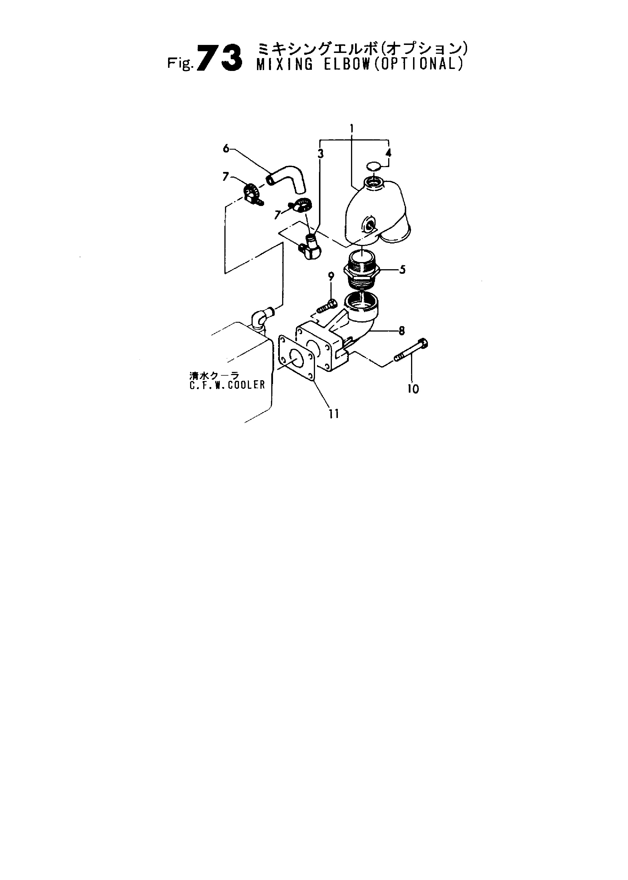FIG 73. MIXING ELBOW (OPTIONAL)