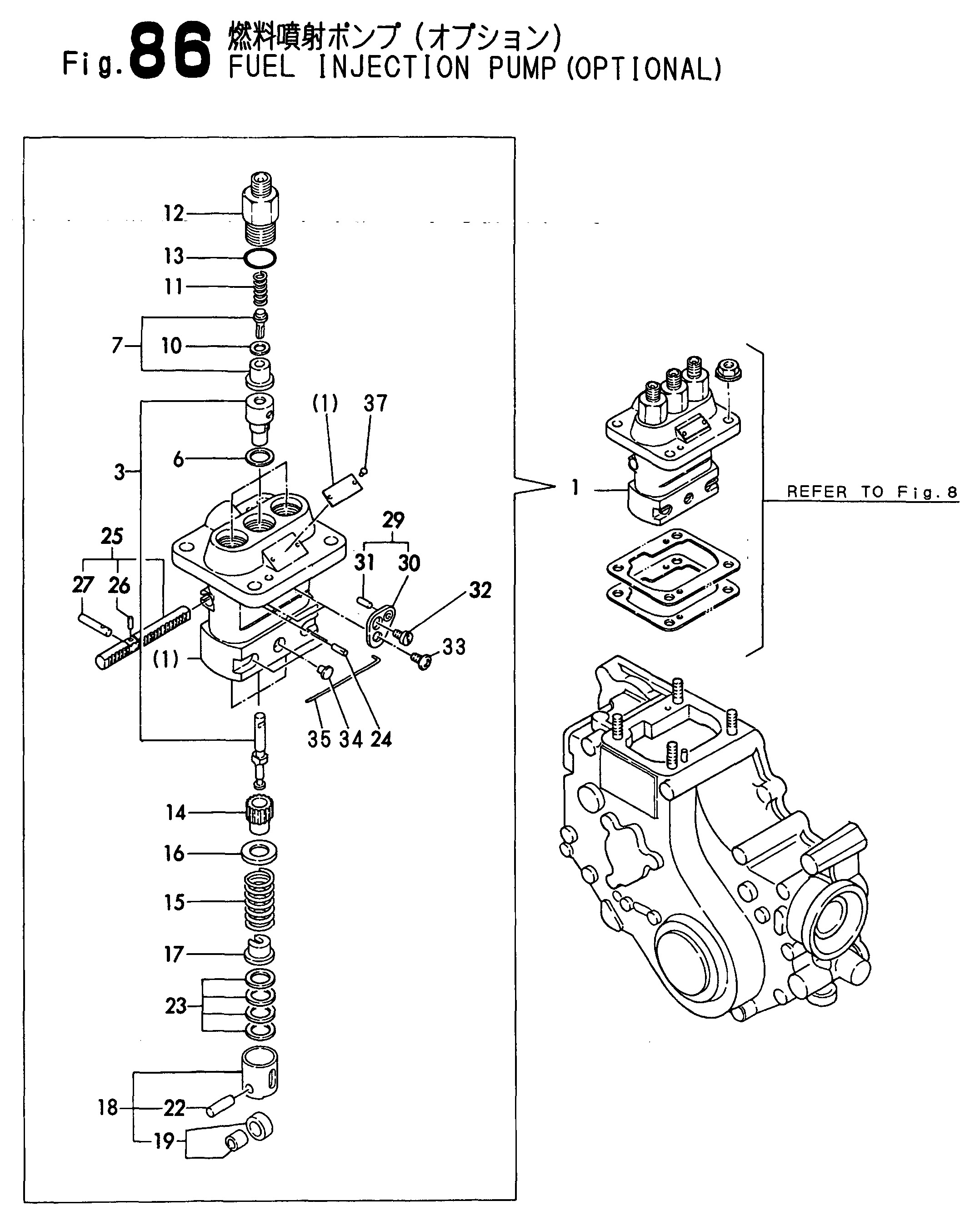 FIG 86. POMME D ' INJECTION DES FEUILLES (OPTIONAL)