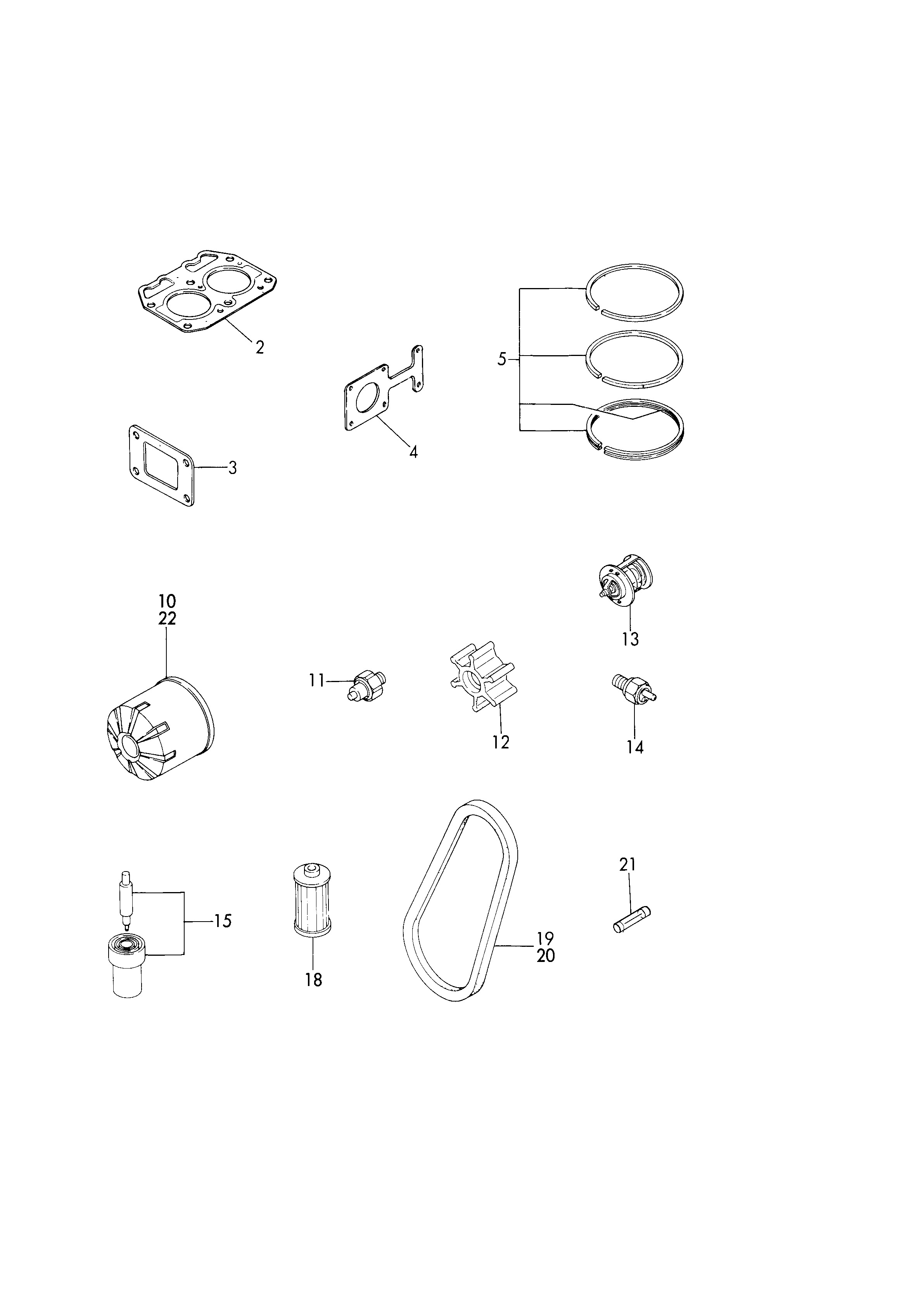 FIG 147. PIÈCES D'ESPACE (OPTIONAL)