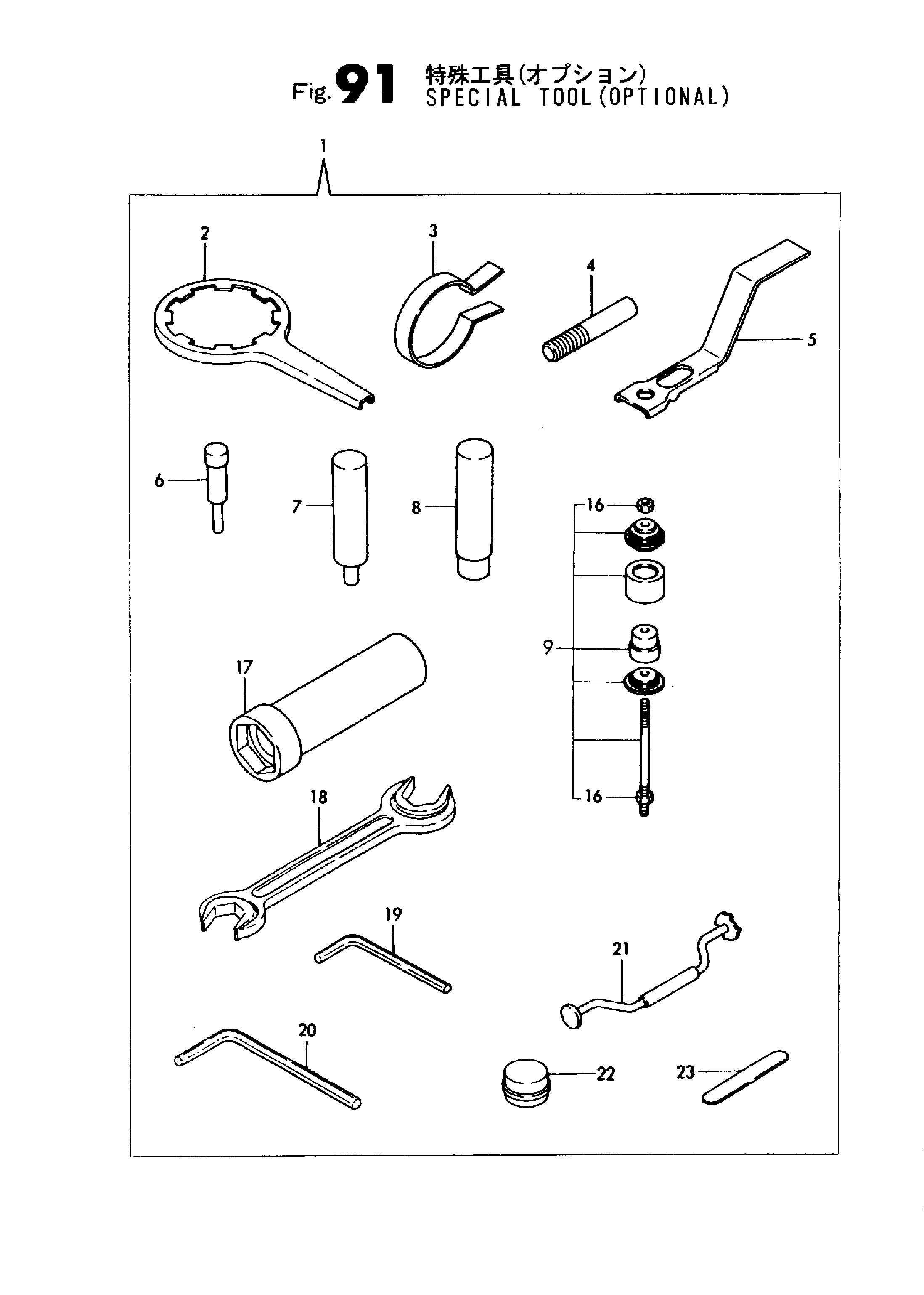 FIG 91. SPECIAL TOOL (OPTIONAL)