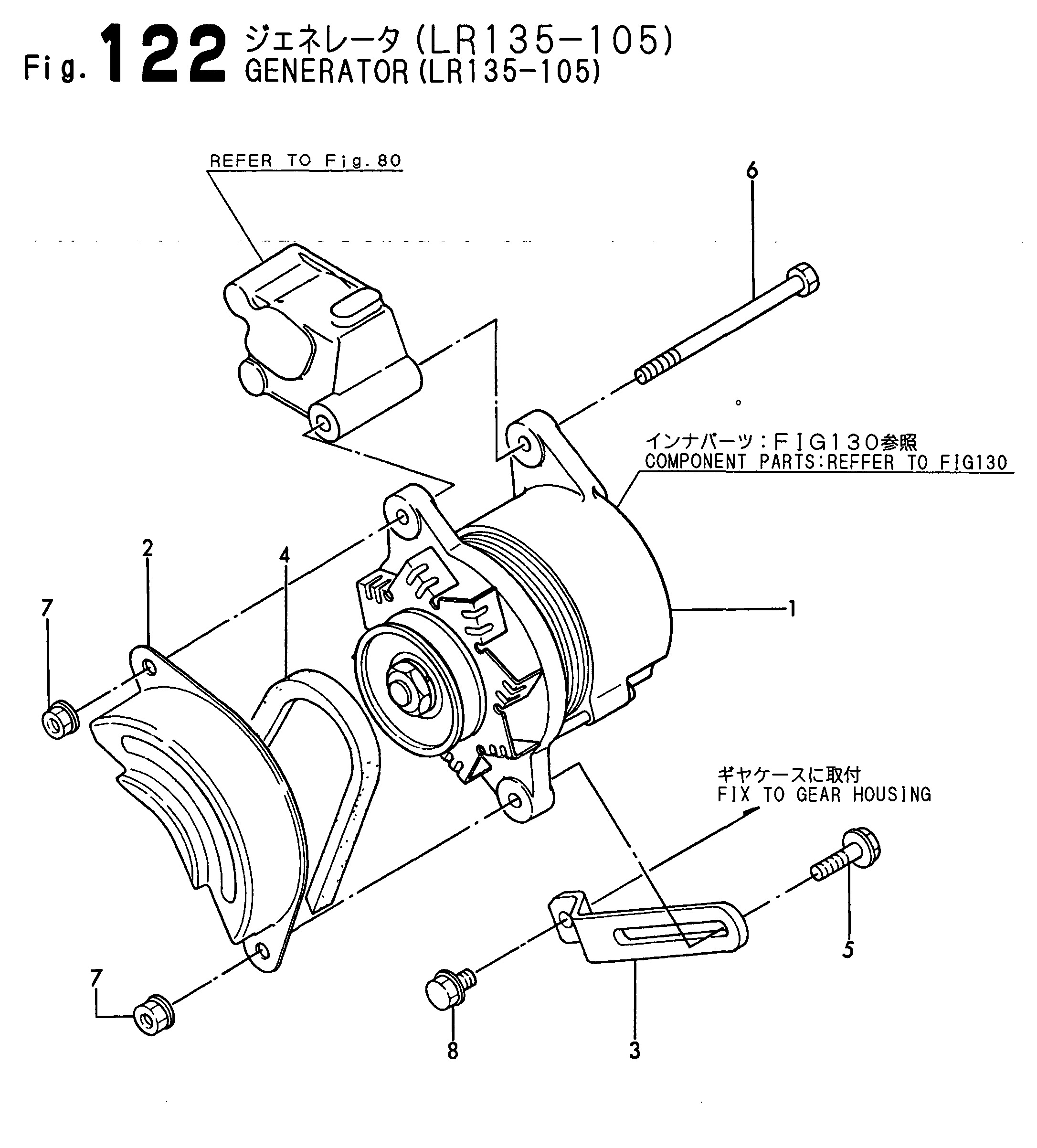 FIG 122. GÉNÉRATEUR (LR135-105)