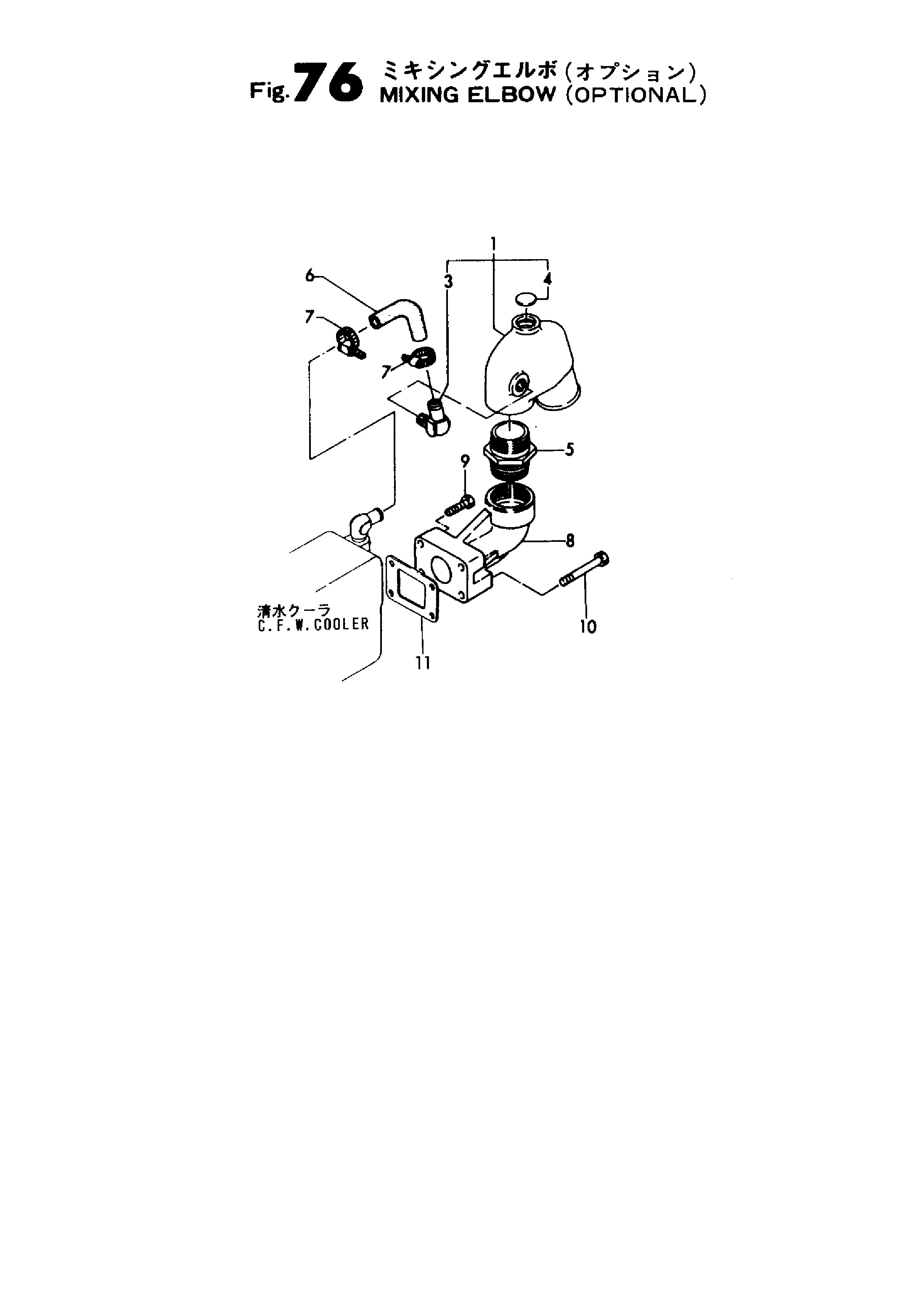 FIG 76. MIXING ELBOW (OPTIONAL)