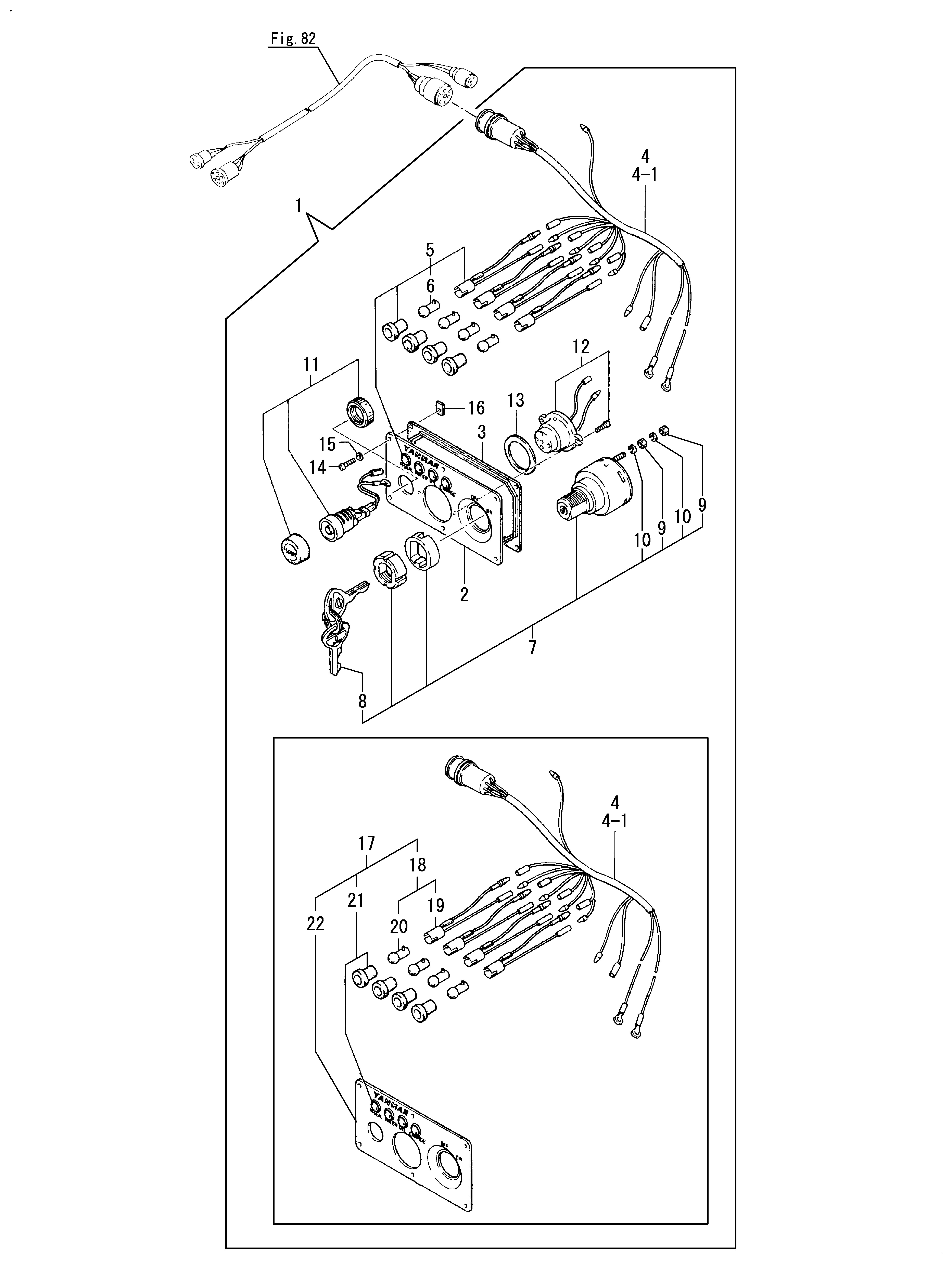FIG 80. PANNEAU D ' INSTRUMENTS (OPTIONAL)