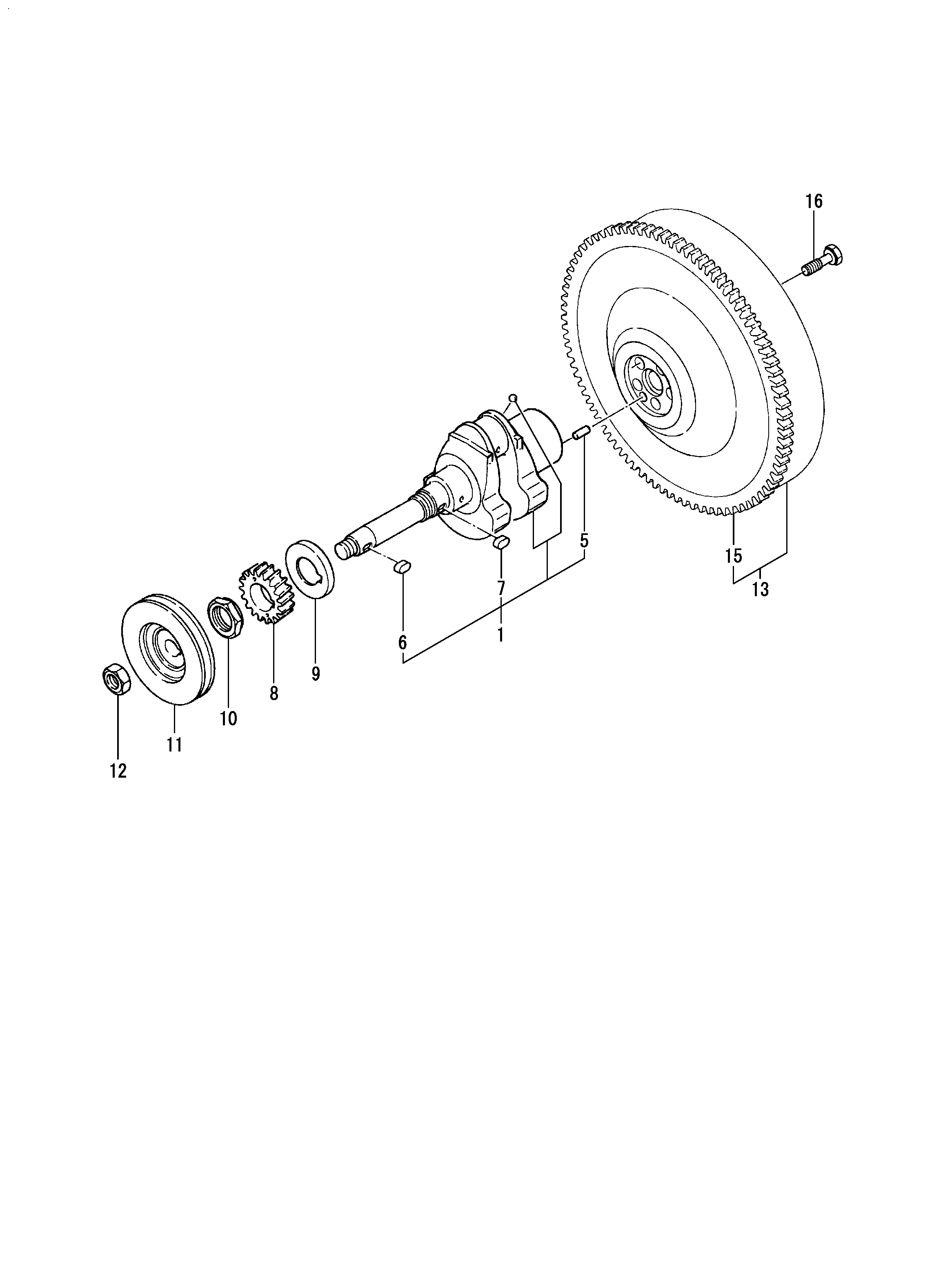 FIG 22. CRANKSHAFT " FLYWHEEL