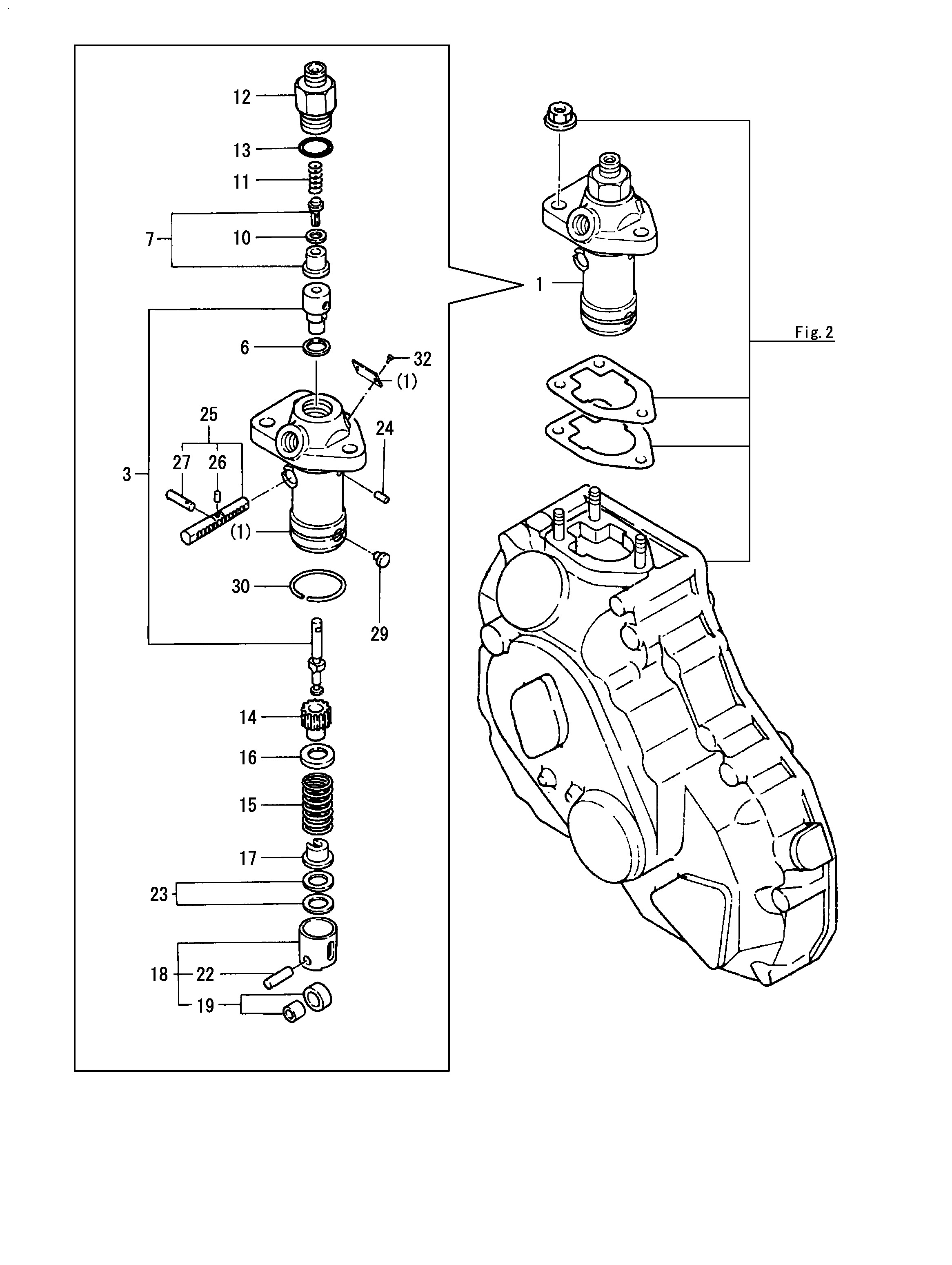 FIG 36. POMMES D'INJECTION DE FUEL