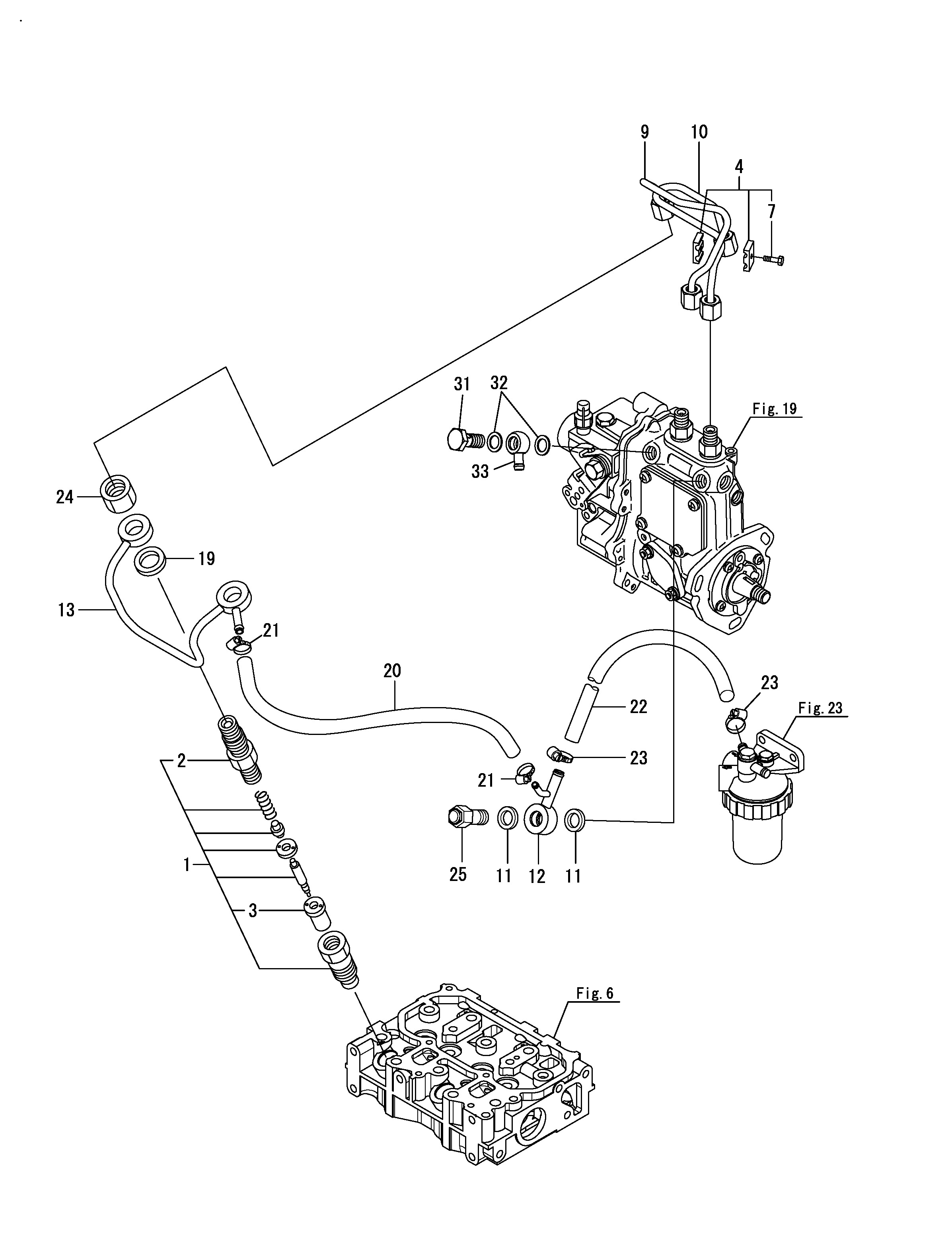 FUEL INJECTION VALVE " FUEL INJECTION PIPE