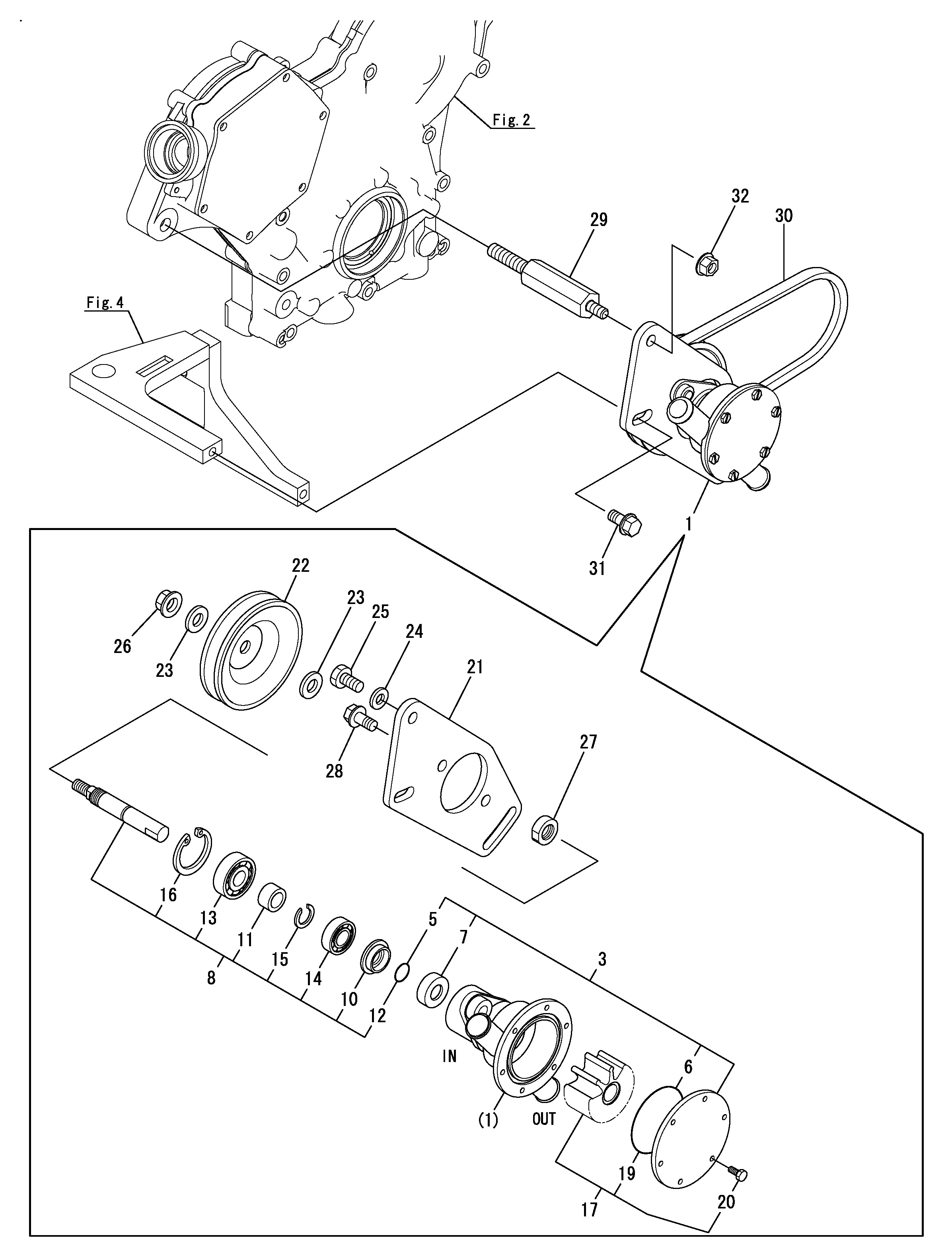 FIG 41. (13A)COOLING PUMP (SEA WATER) (FROM E/#E6836)