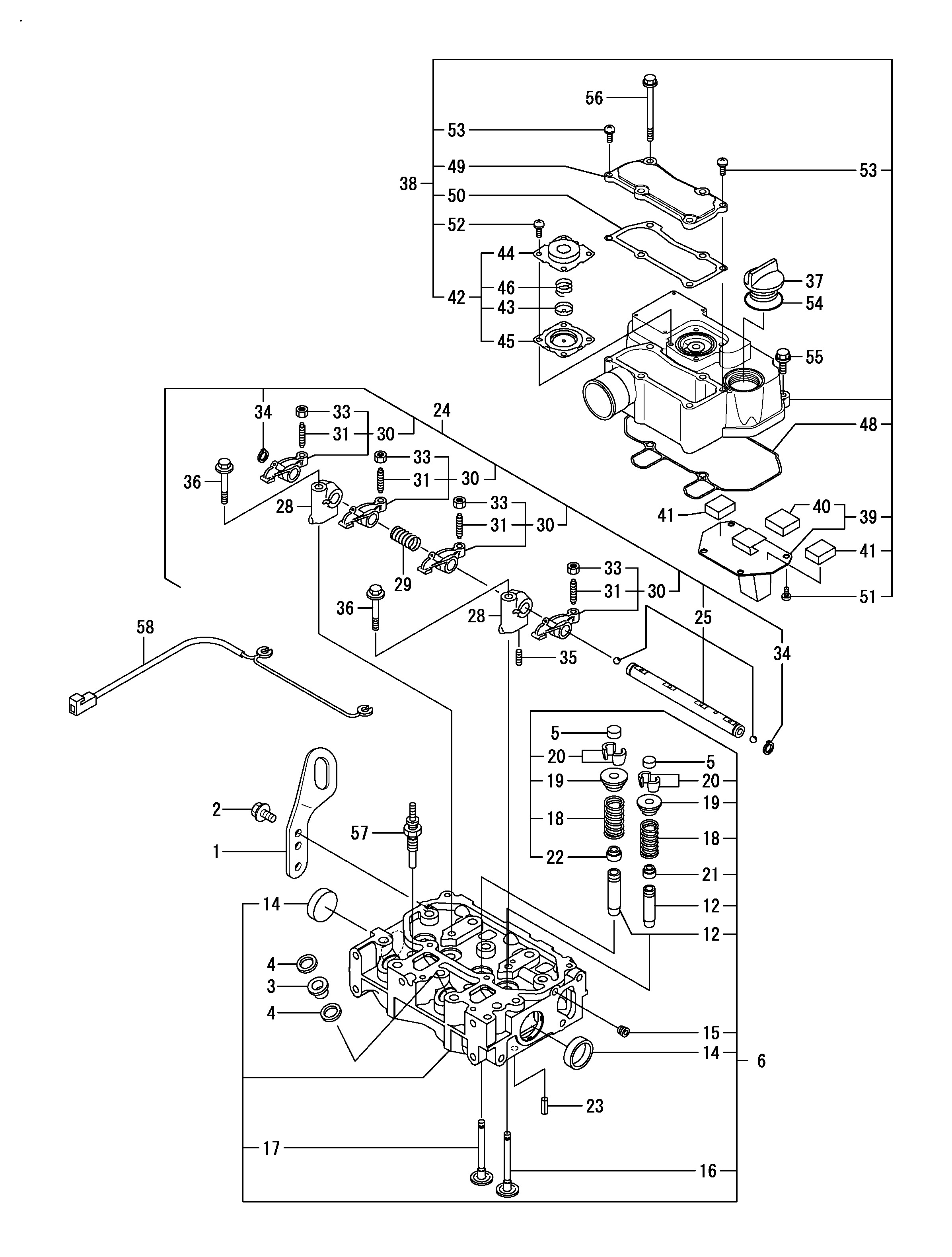 FIG 6. CYLINDER HEAD & BONNET