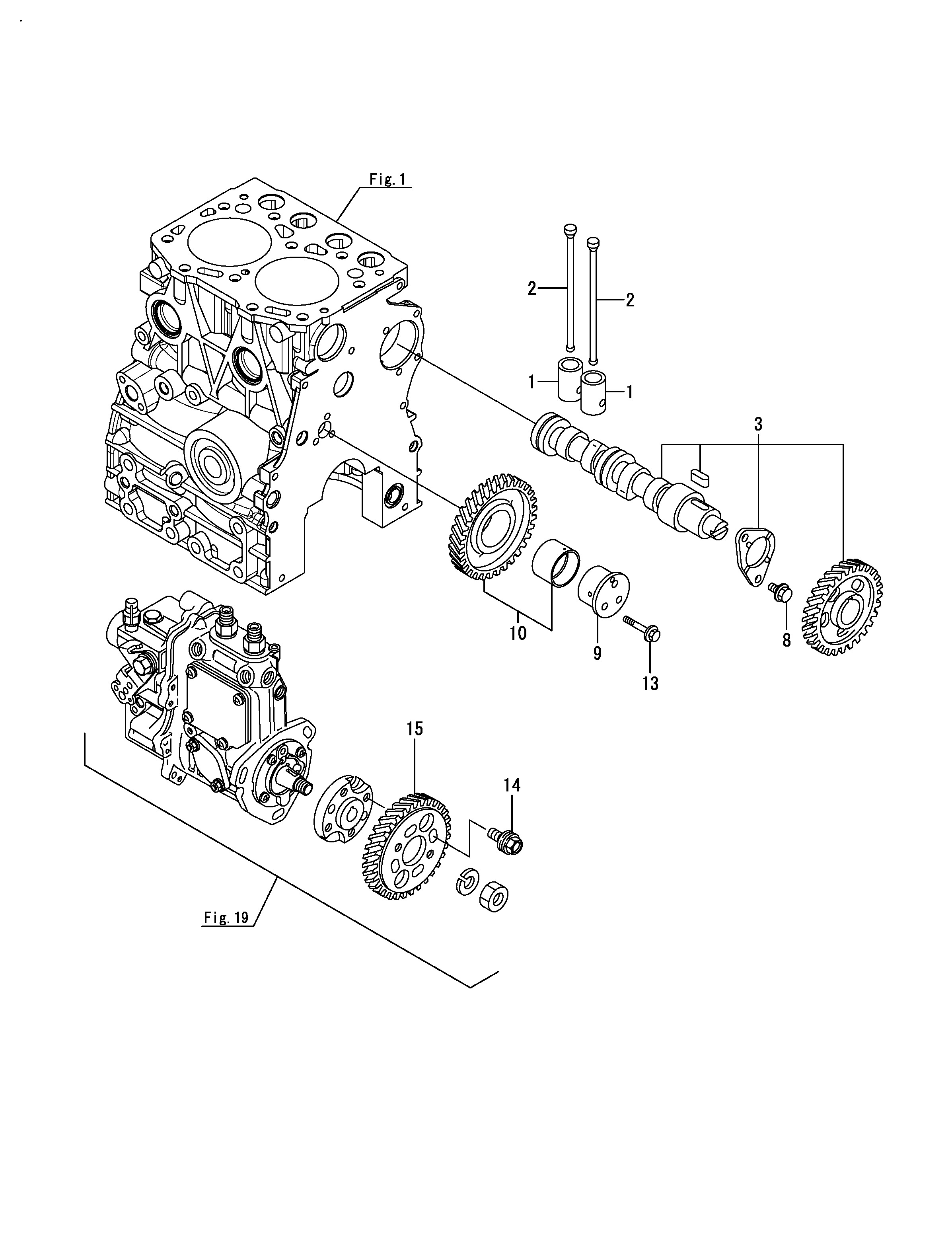 FIG 9. CAMSHAFT ET CROISSANCE