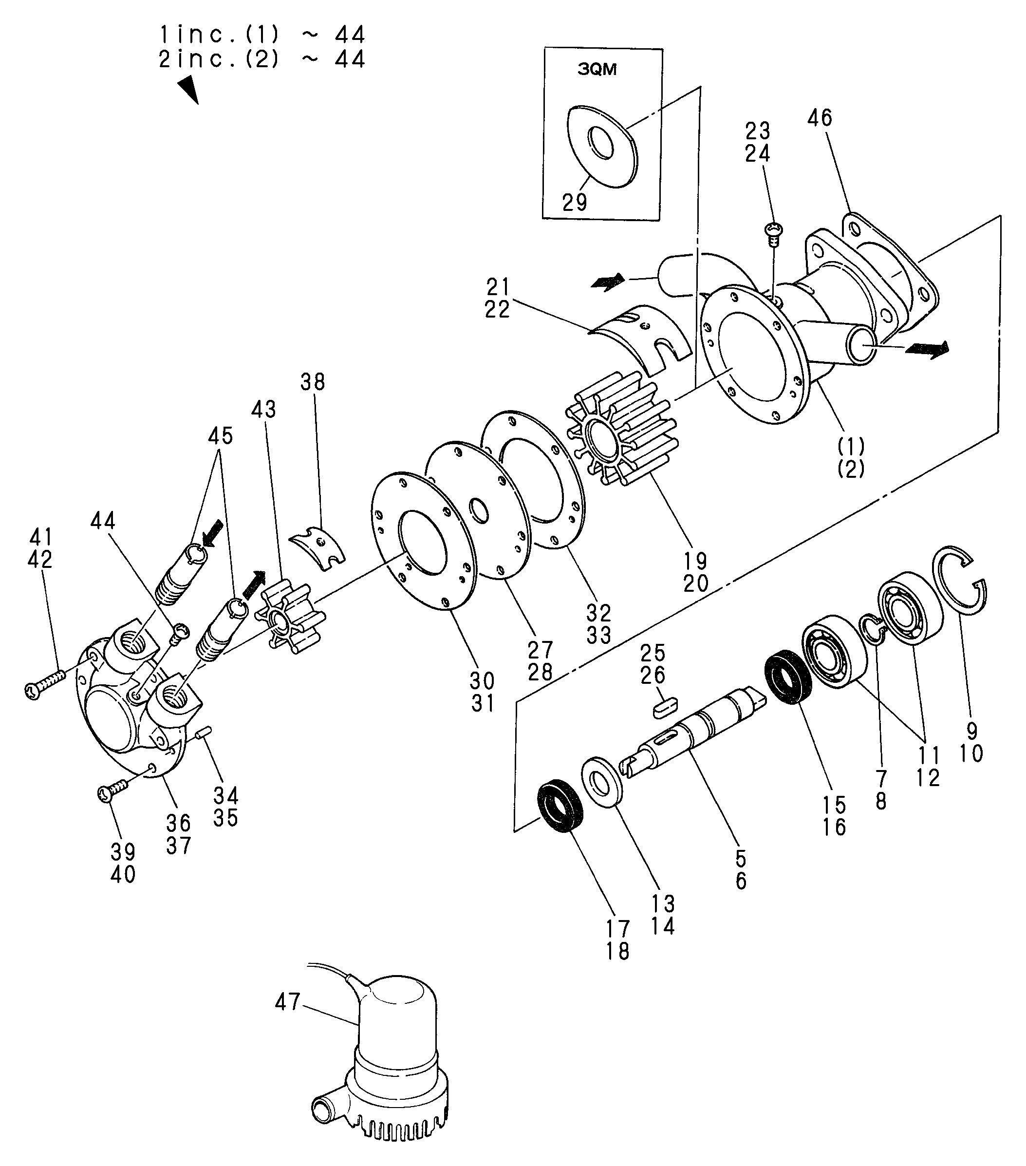 FIG 10. C.S.W.PUMP & BILGE PUMP