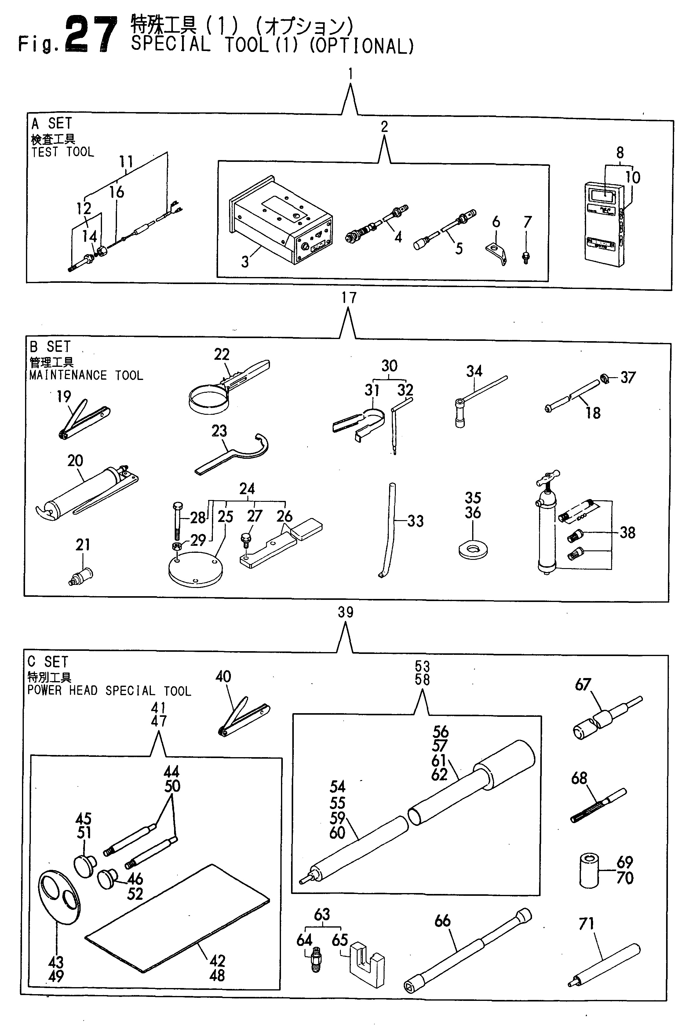 FIG 27. OUTILS PARTICULIERS (OPTIONAL)