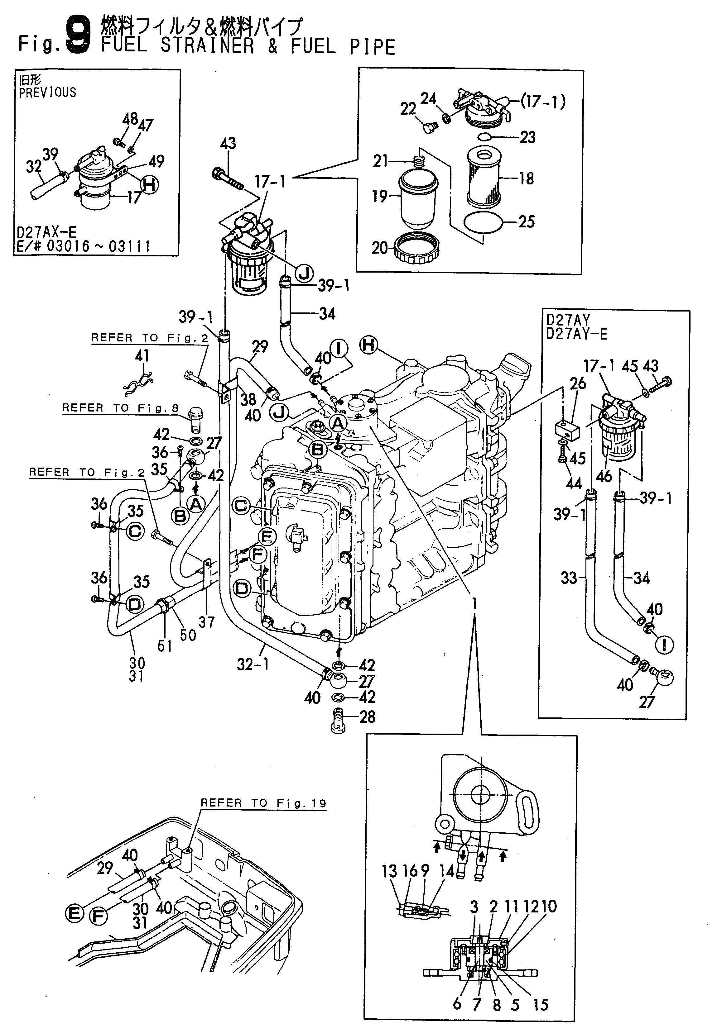 FIG 9. FUEL STRAINER " FUEL PIPE