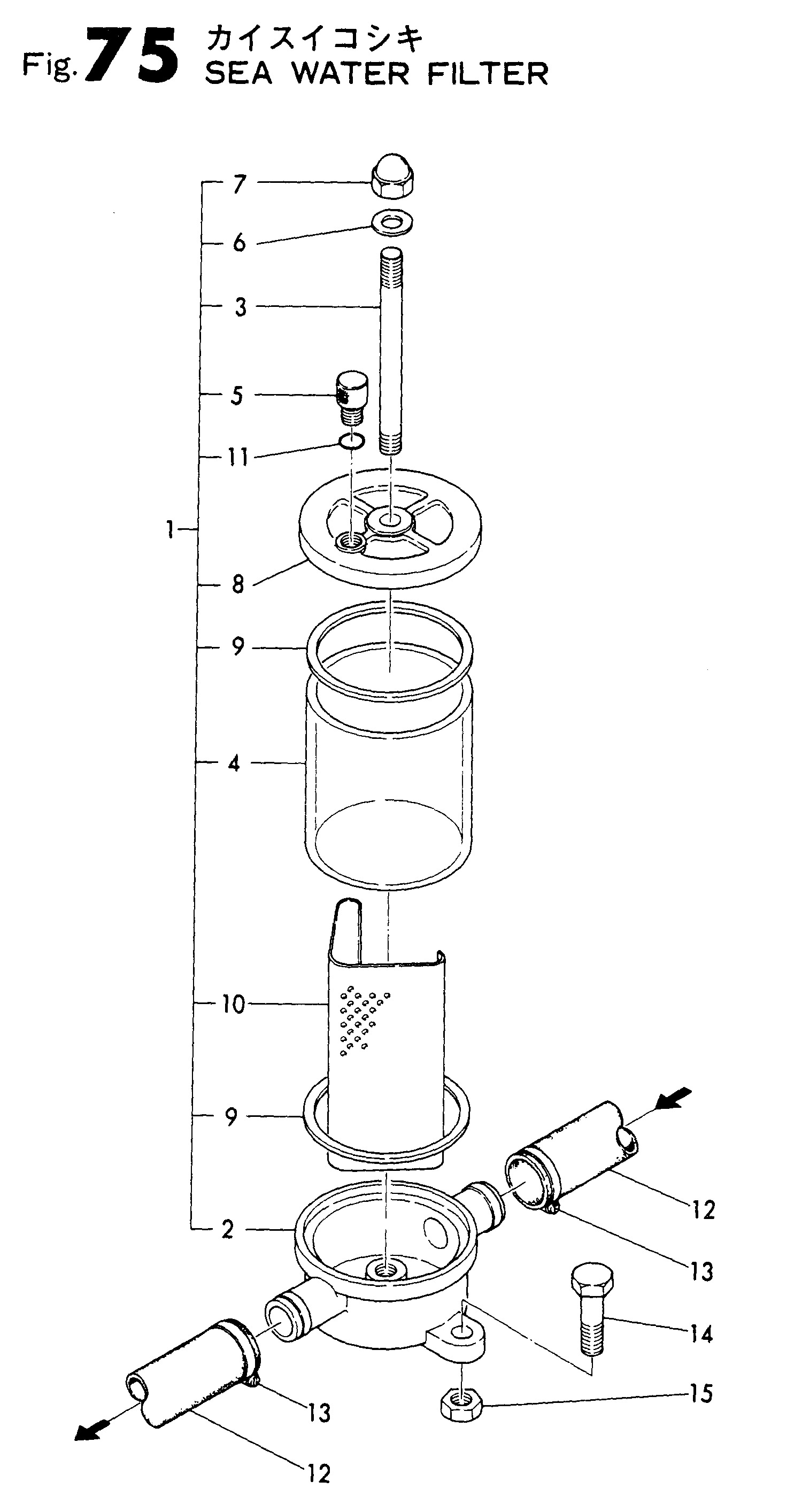 FIG 75. SEA WATER FILTER