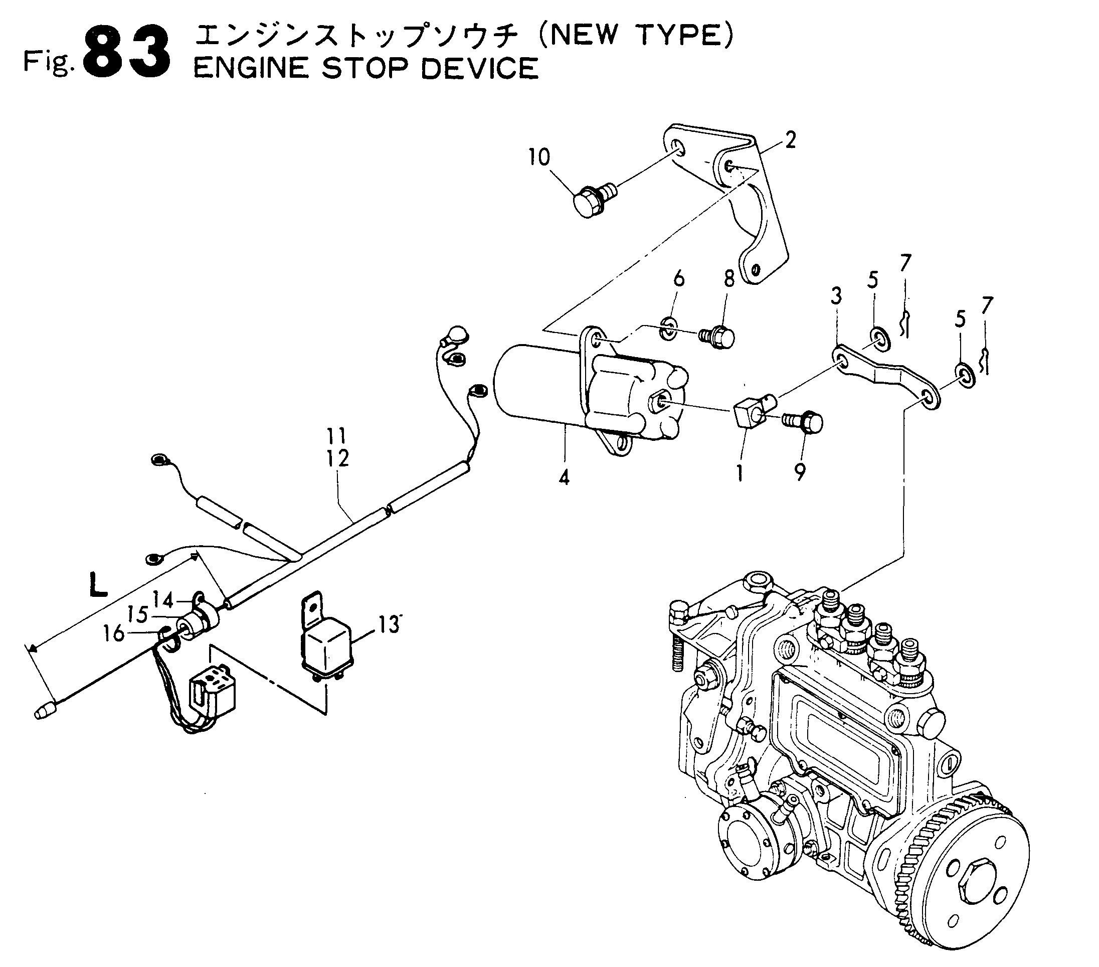 FIG 83. ENGINE STOP DEVICE