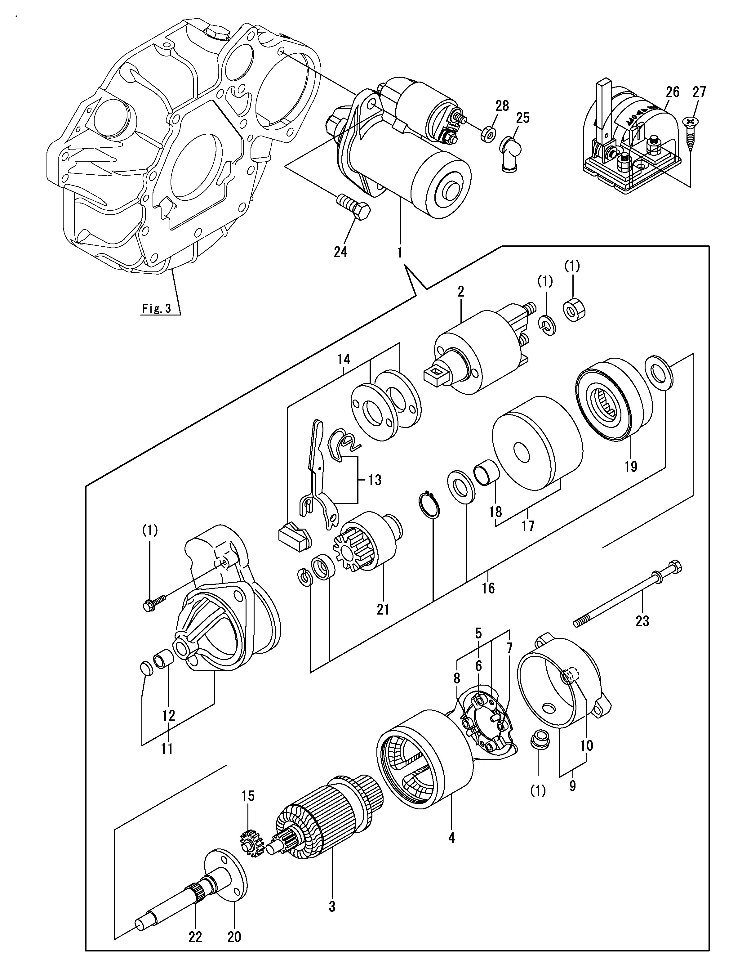 FIG 30. STARTER MOTOR