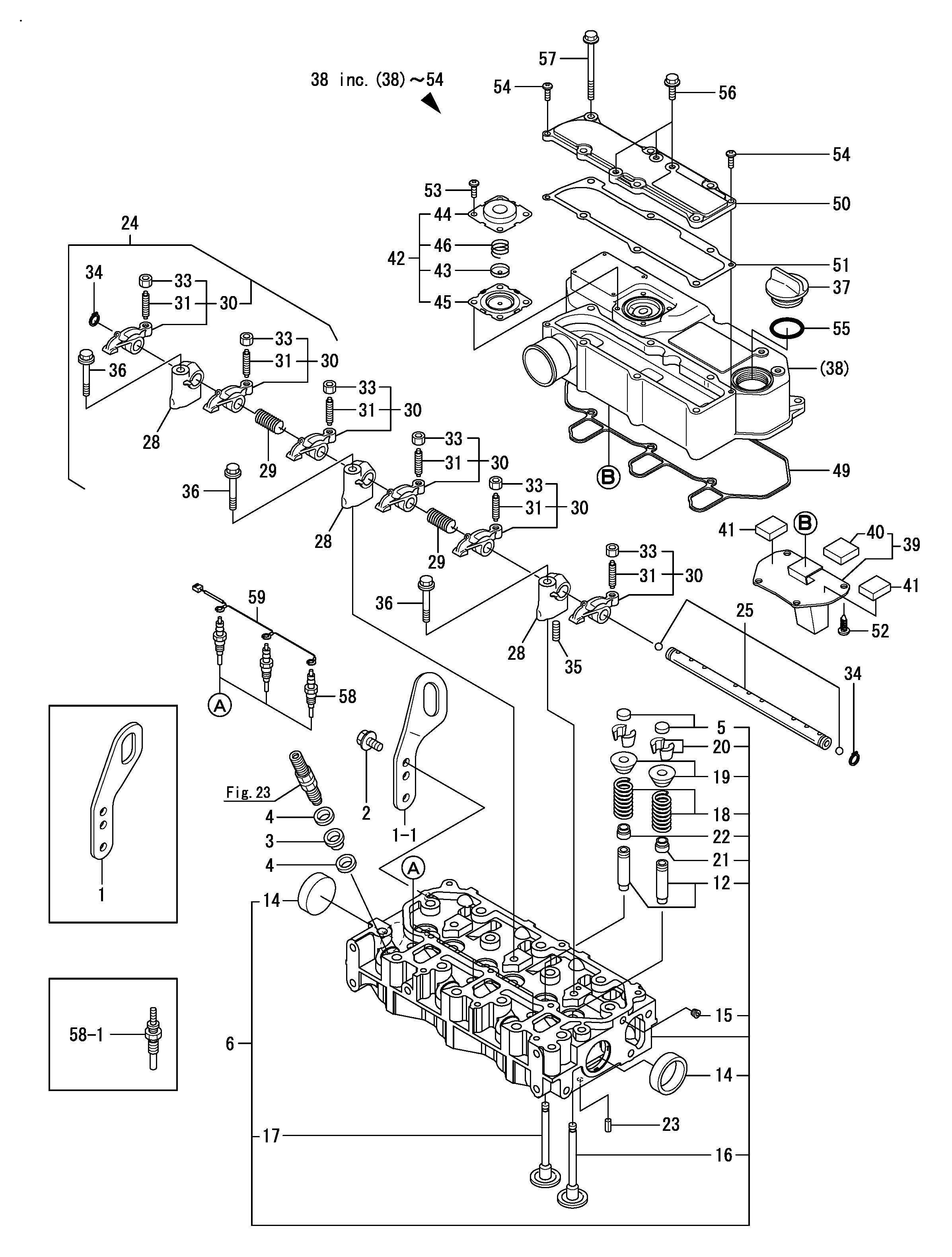 FIG 6. CYLINDER HEAD & BONNET