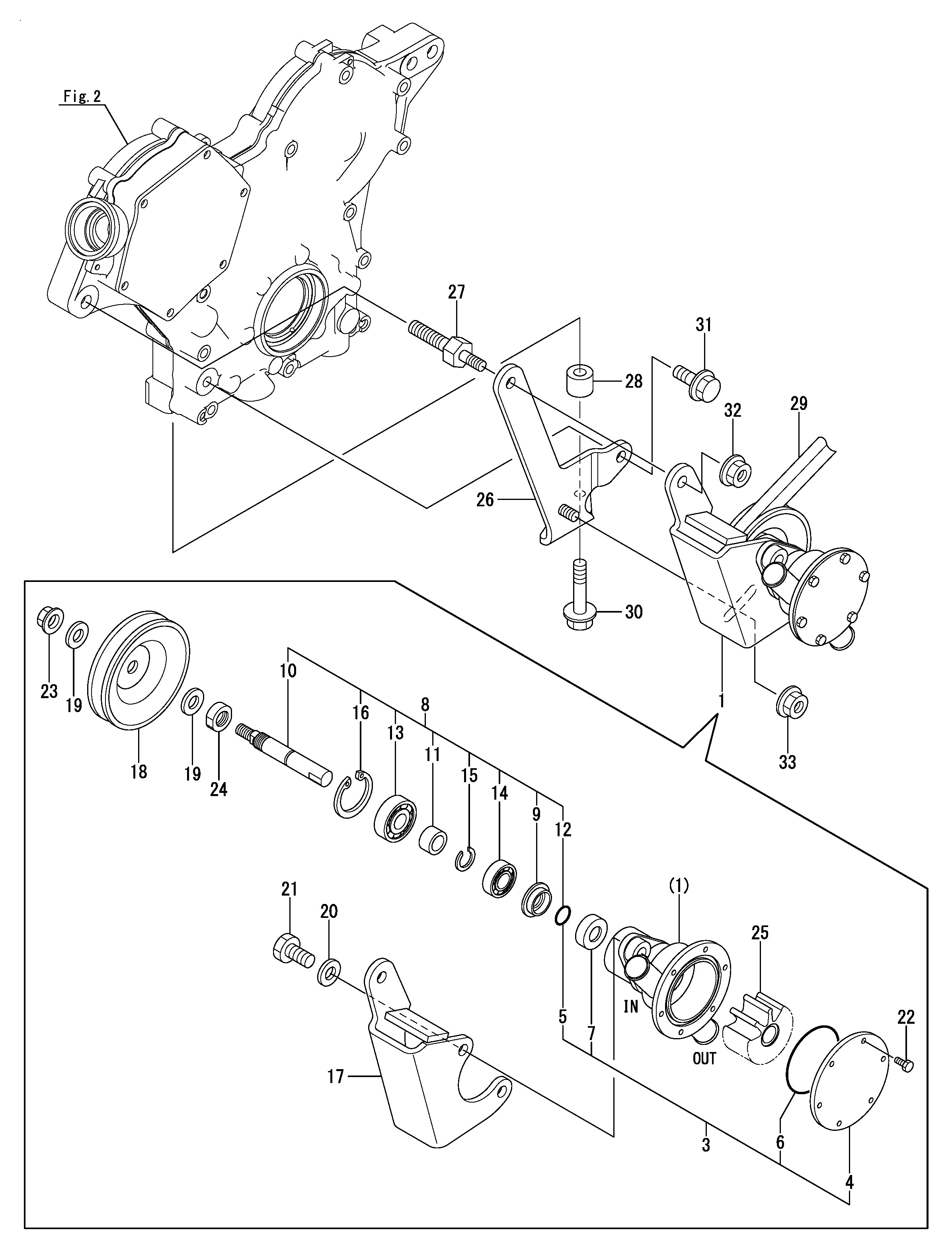 FIG 16. COOLING PUMP (SEA WATER)