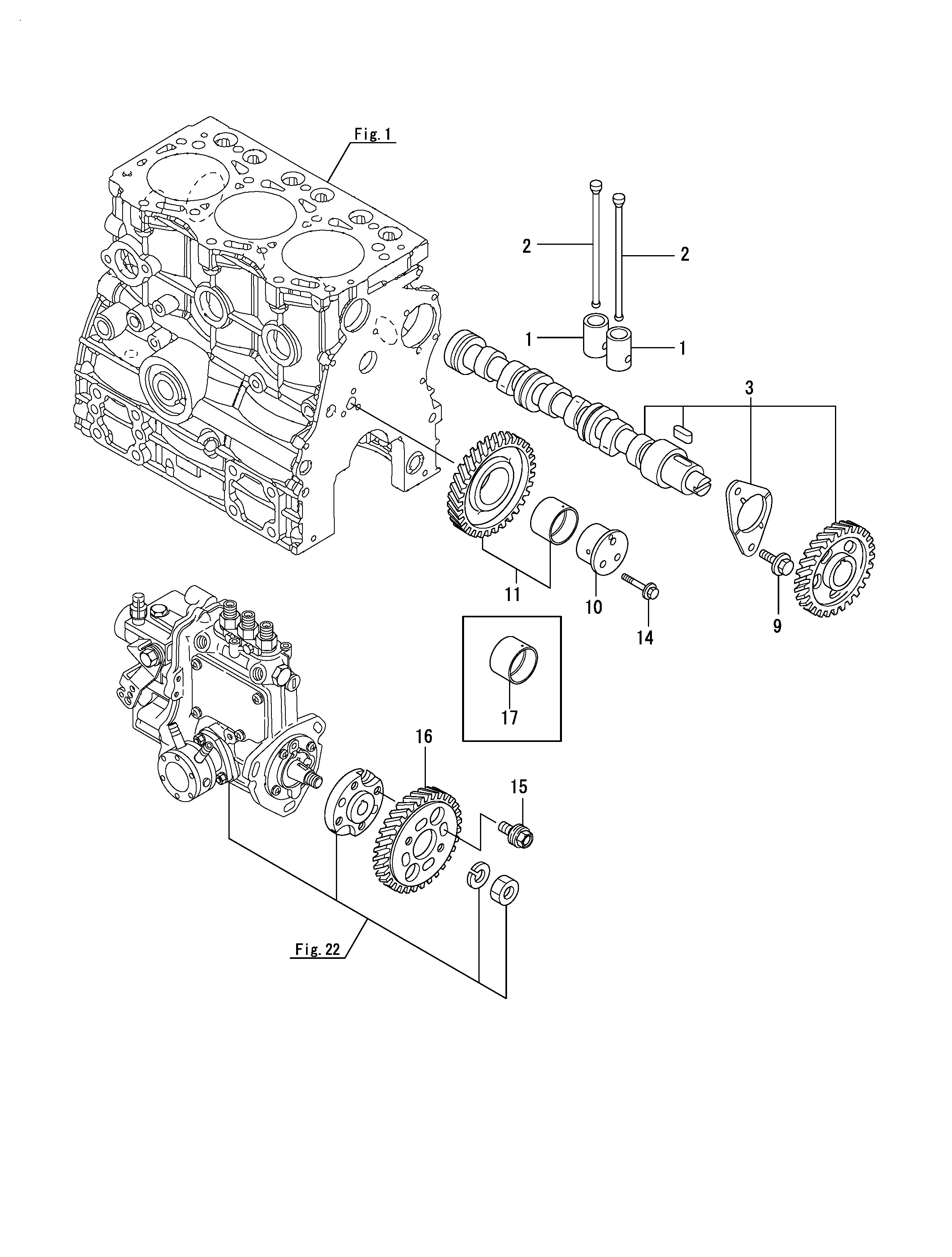 FIG 12. CAMSHAFT ET GUERRE DE CONDUITE