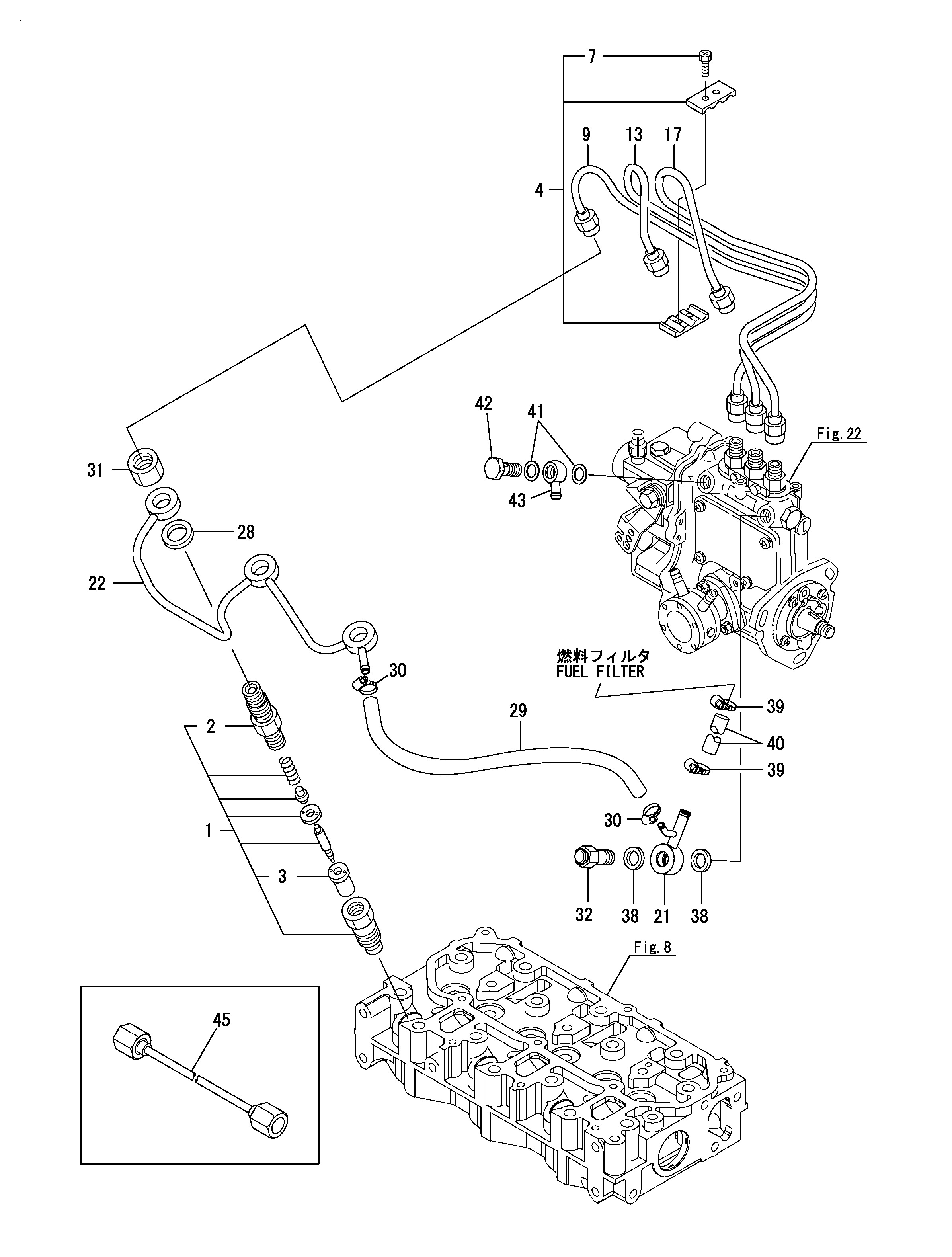 FIG 25. FUEL INJECTION VALVE " FUEL INJECTION PIPE