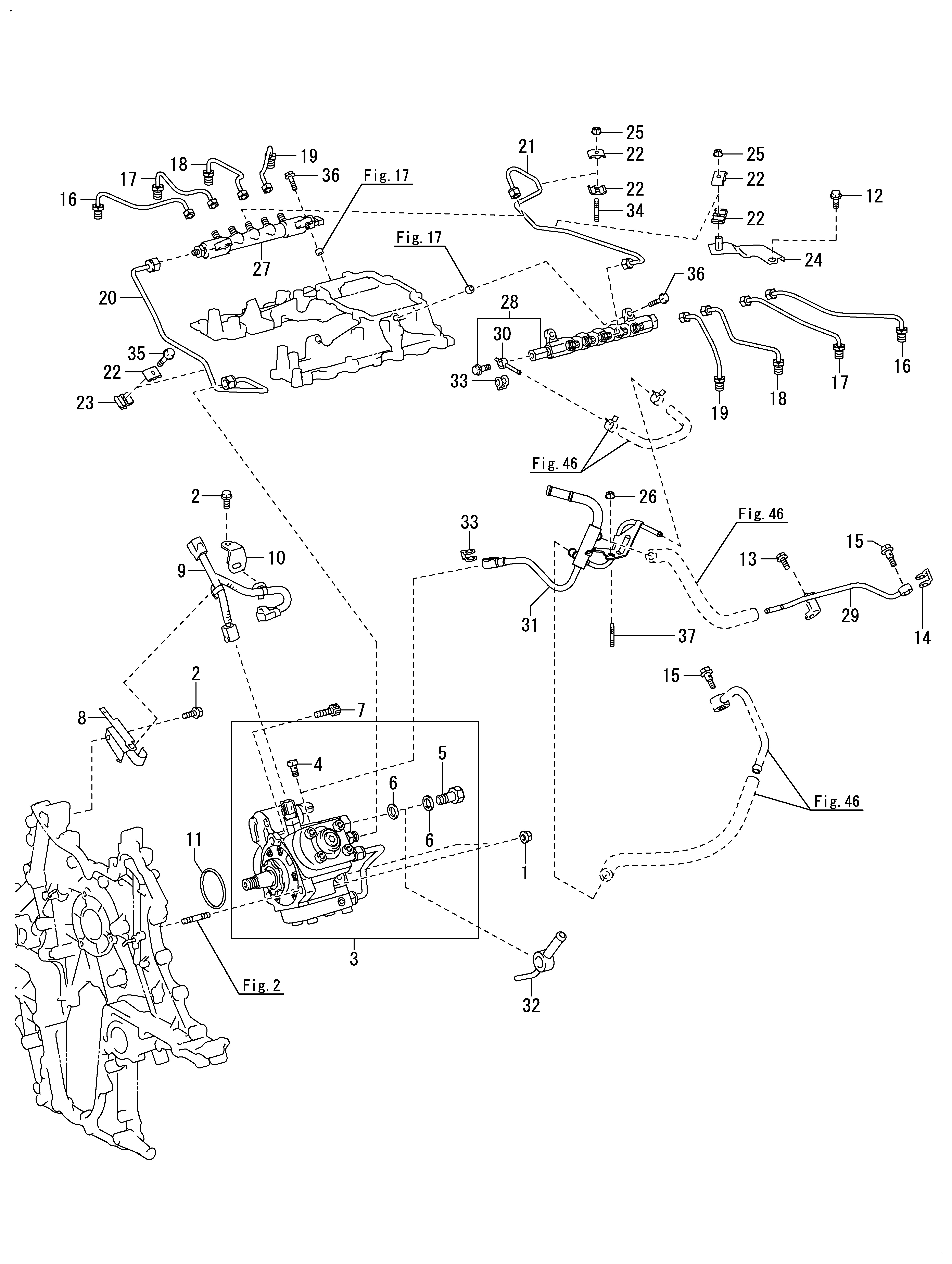 FIG 44. FUEL INJECTION PUMP " FUEL INJECTION PIPE